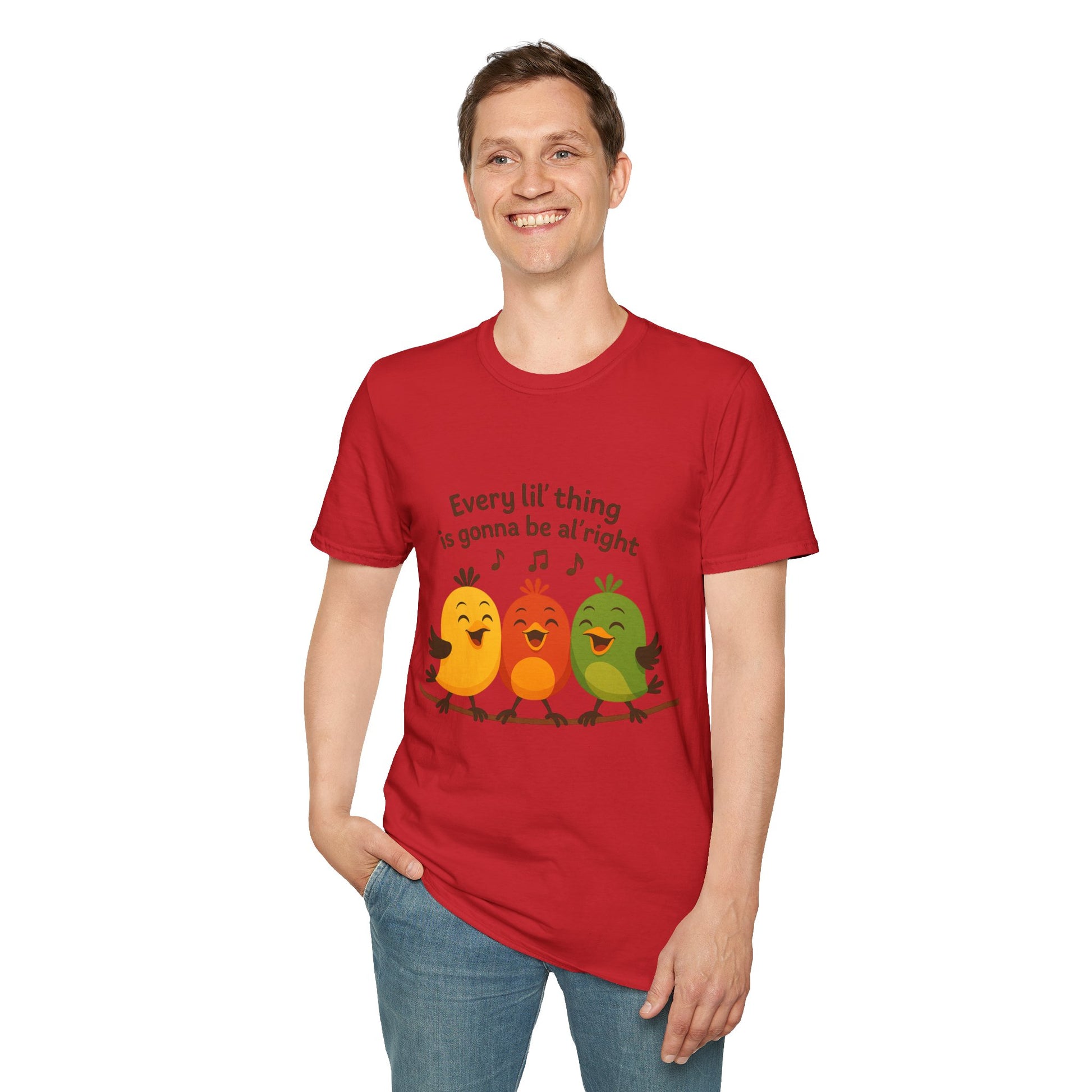 3 Little Birds Funny T-Shirt – “Every li'l thing, is gonna be alright” Edition