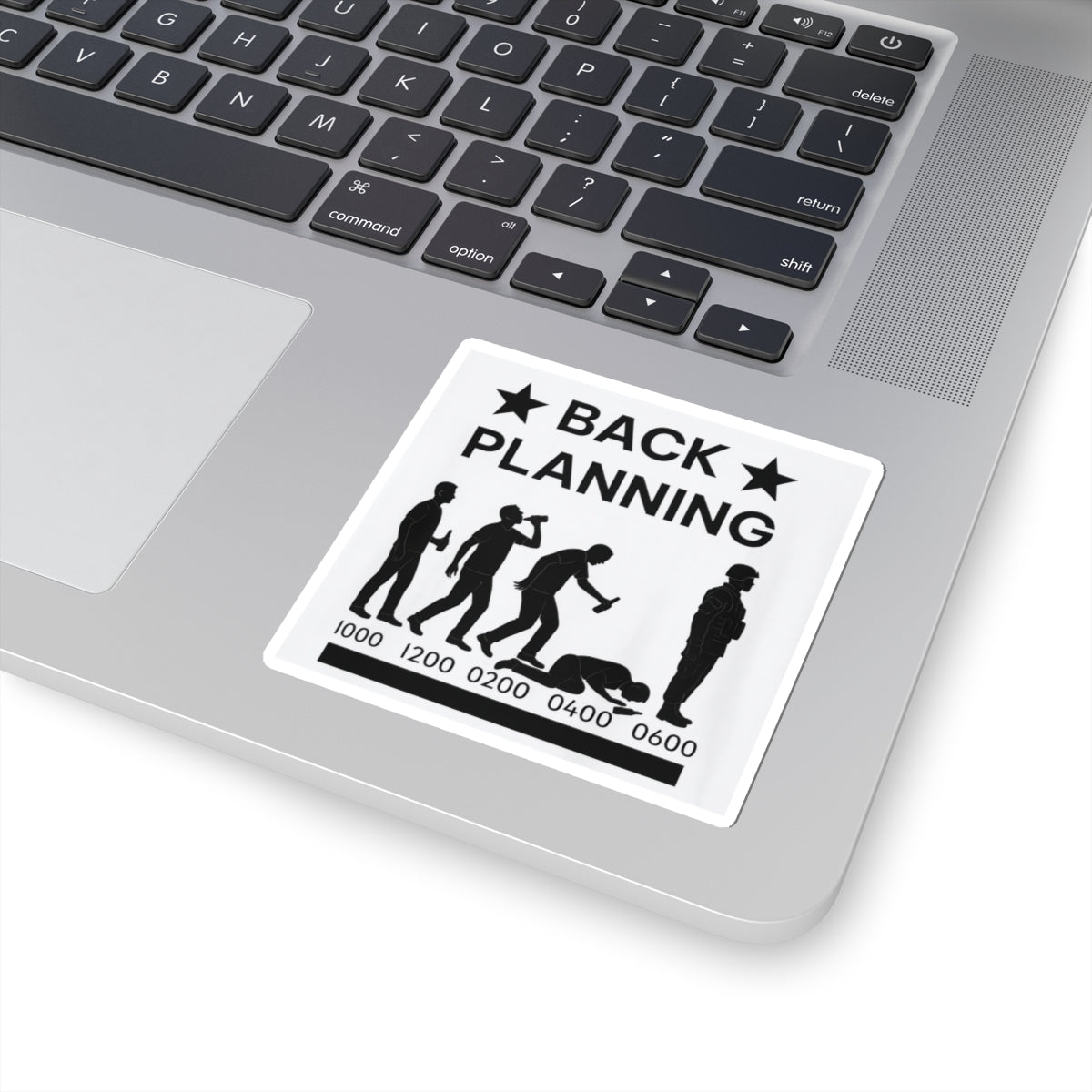 Back-planning my Hangover, Kiss-Cut Stickers