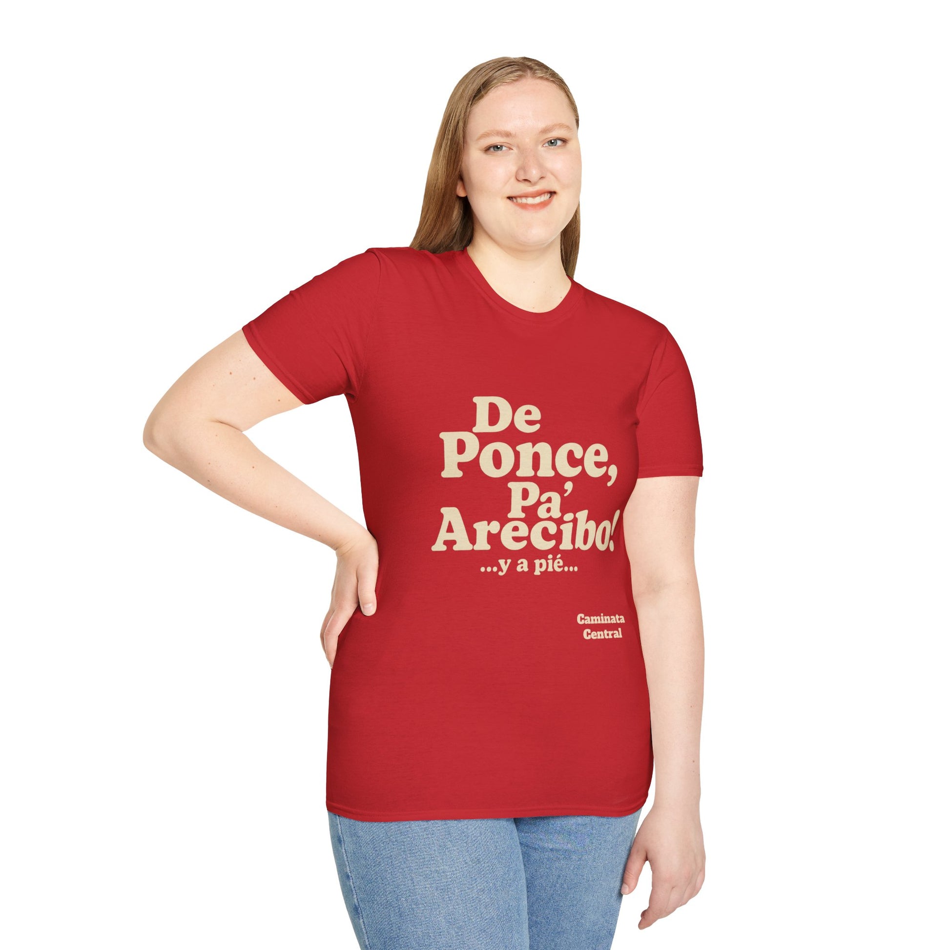 De Ponce P'a Arecibo - Caminata Central T-Shirt, Casual Wear