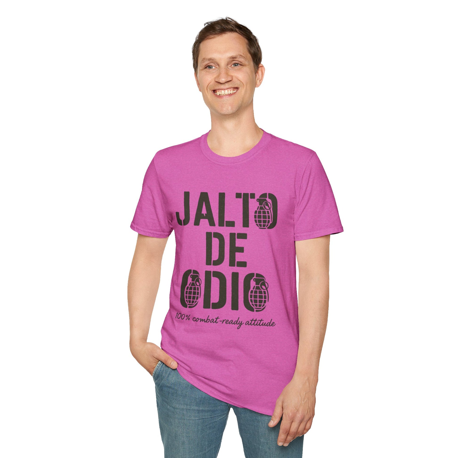 “Jalto de Odio” – Funny Military T-Shirt for the Unit’s Most Negative Hero