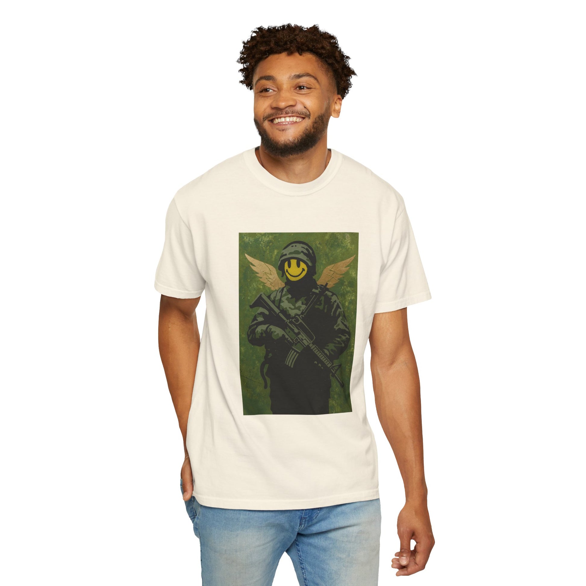 Happy Face Soldier Edition – Military-Urban Graphic Tee