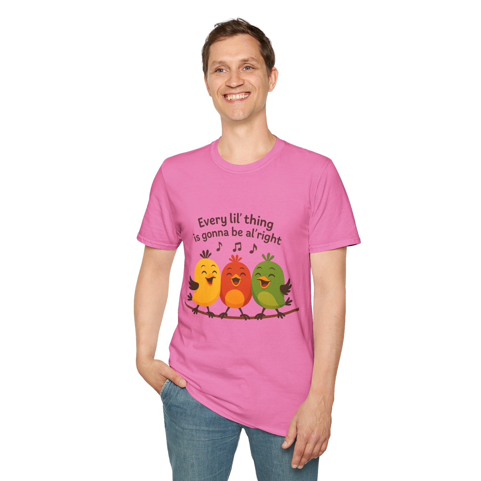 3 Little Birds Funny T-Shirt – “Every li'l thing, is gonna be alright” Edition