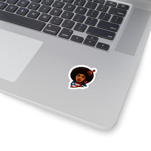 "Afro Boricua", Kiss-Cut Stickers