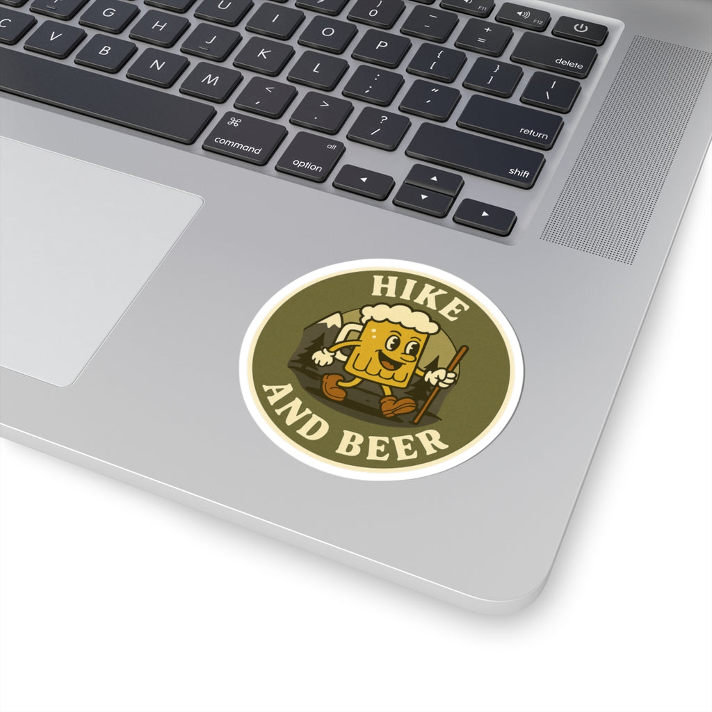 Hike and Beer, Kiss-Cut Stickers