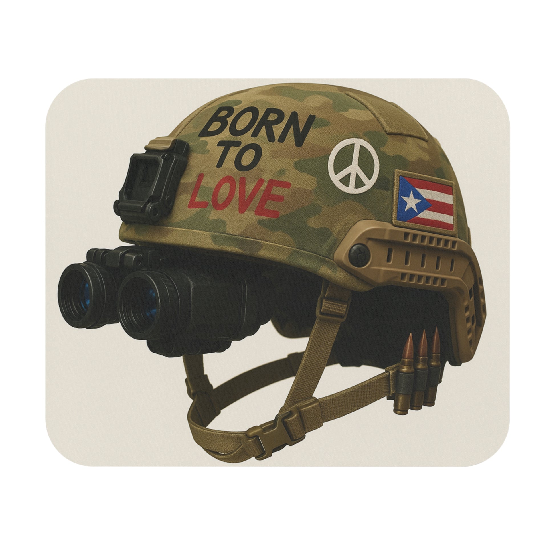 Mouse Pad with Inspirational Design, Gamer Desk Accessory, Home Office Decor, Military Theme