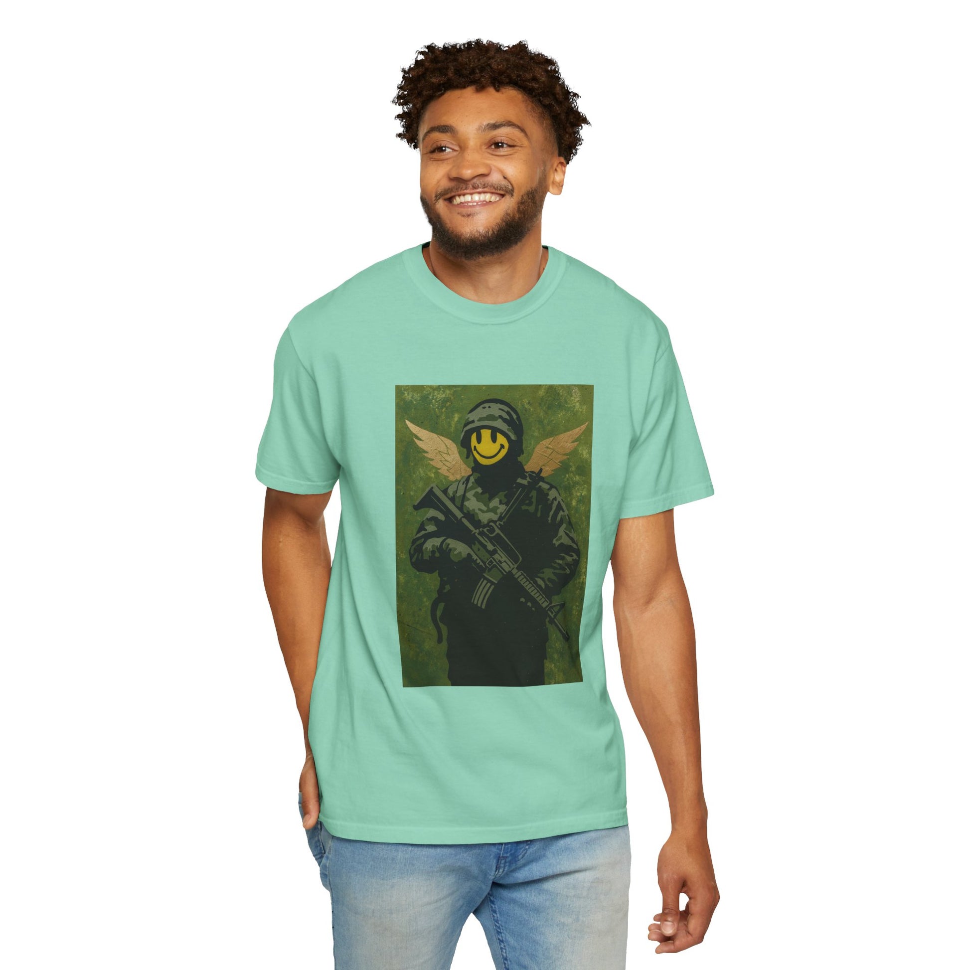 Happy Face Soldier Edition – Military-Urban Graphic Tee