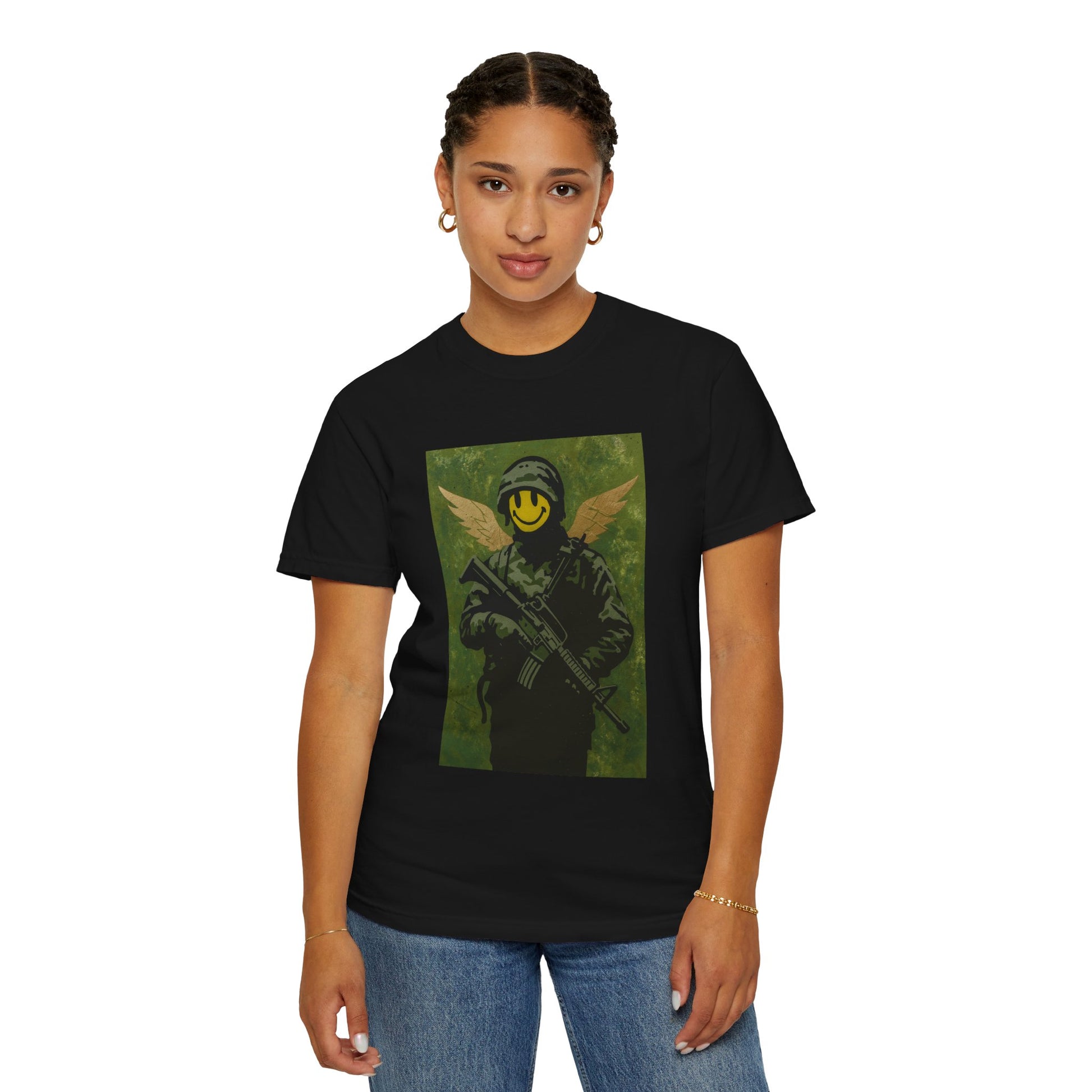 Happy Face Soldier Edition – Military-Urban Graphic Tee