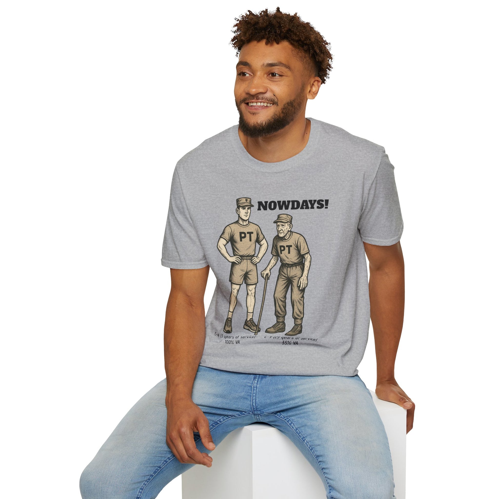 Funny Military T-Shirt: “NOWDAYS”