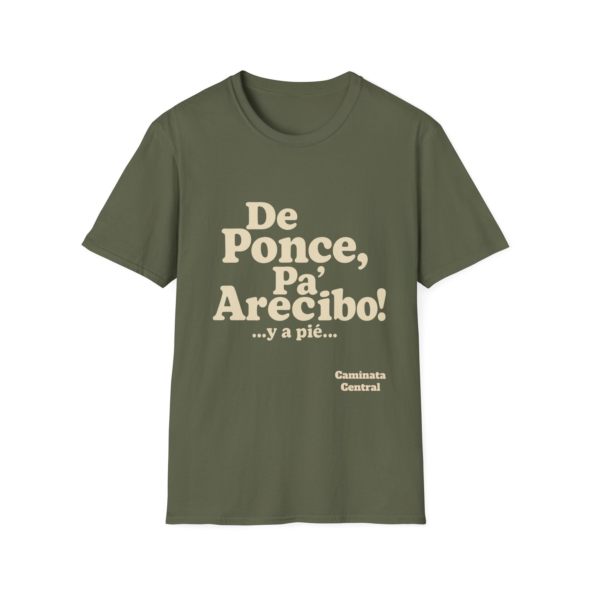 De Ponce P'a Arecibo - Caminata Central T-Shirt, Casual Wear