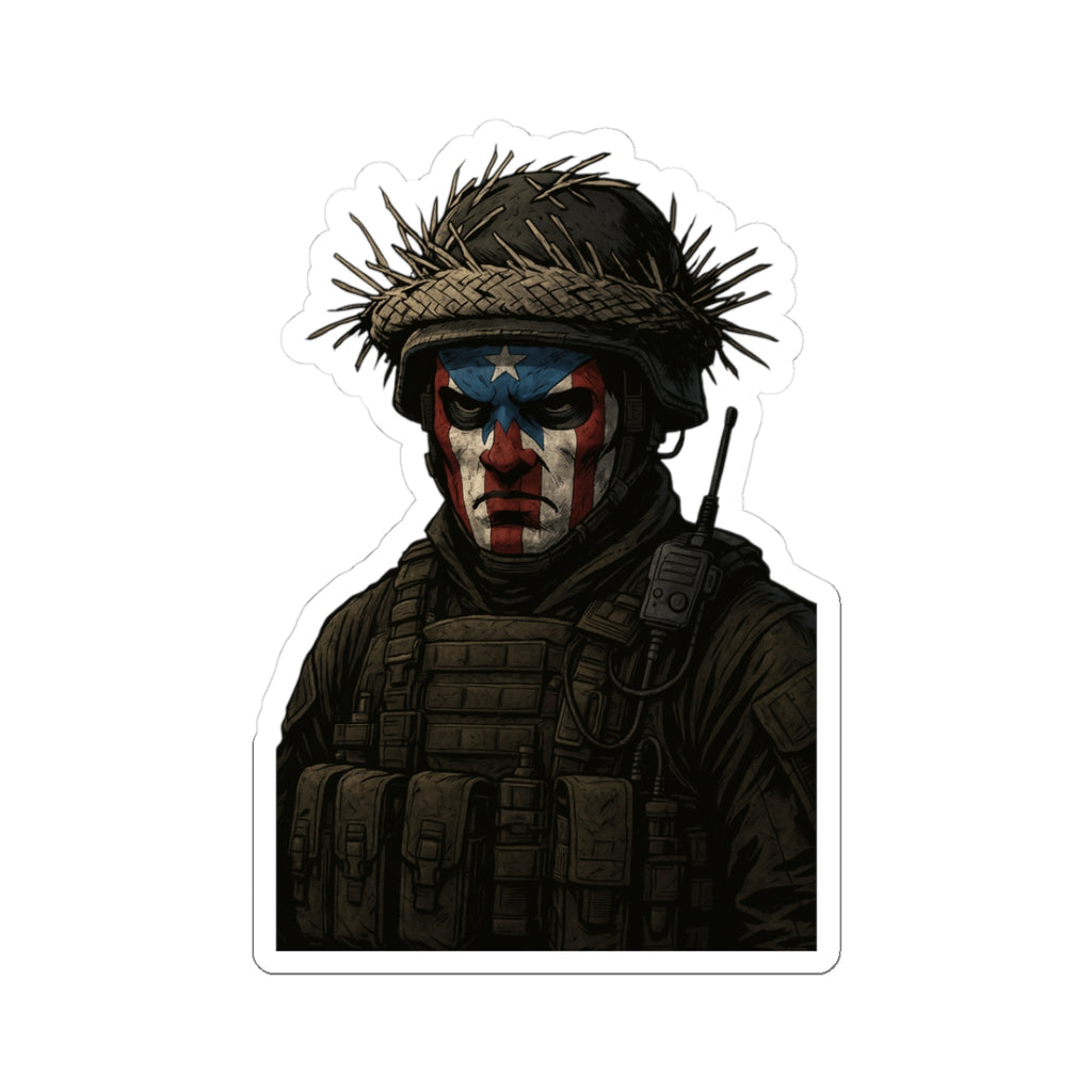 "Jibaro" Soldier, Kiss-Cut Stickers