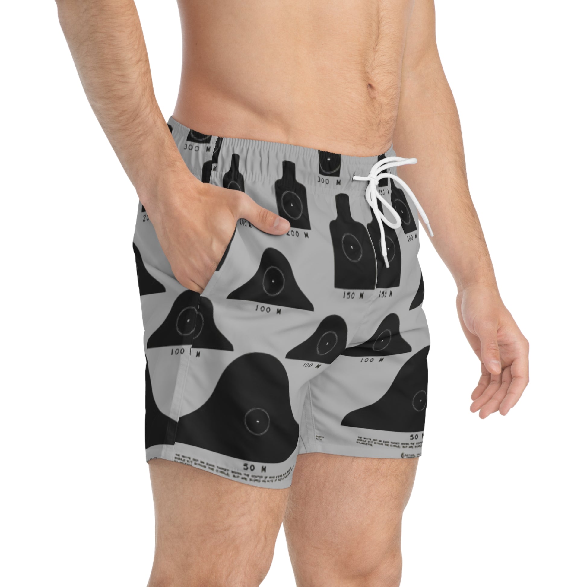 M4 Rifle Qual Card - Swim Shorts
