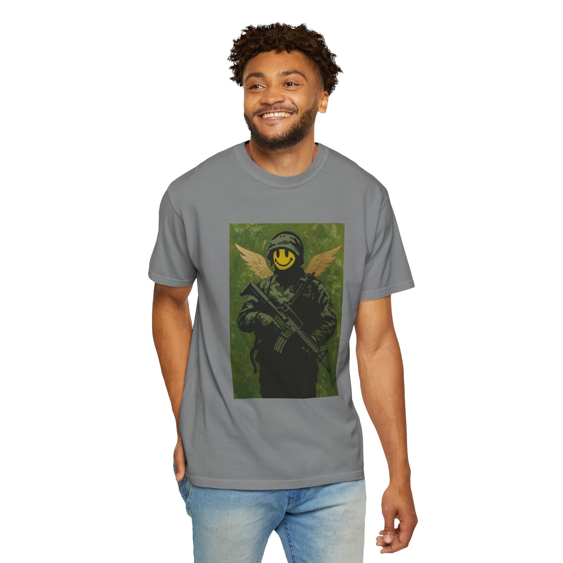 Happy Face Soldier Edition – Military-Urban Graphic Tee