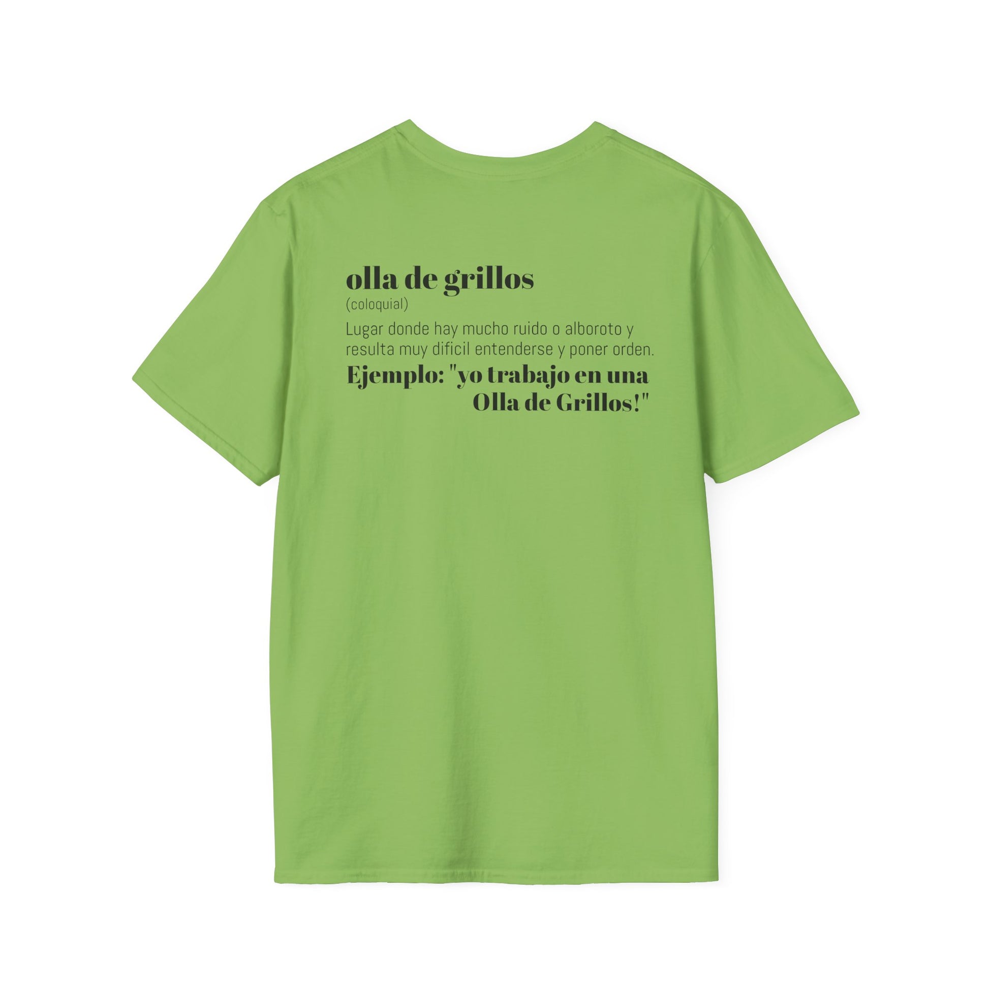 Funny T-Shirt: “Una Olla de Grillos”