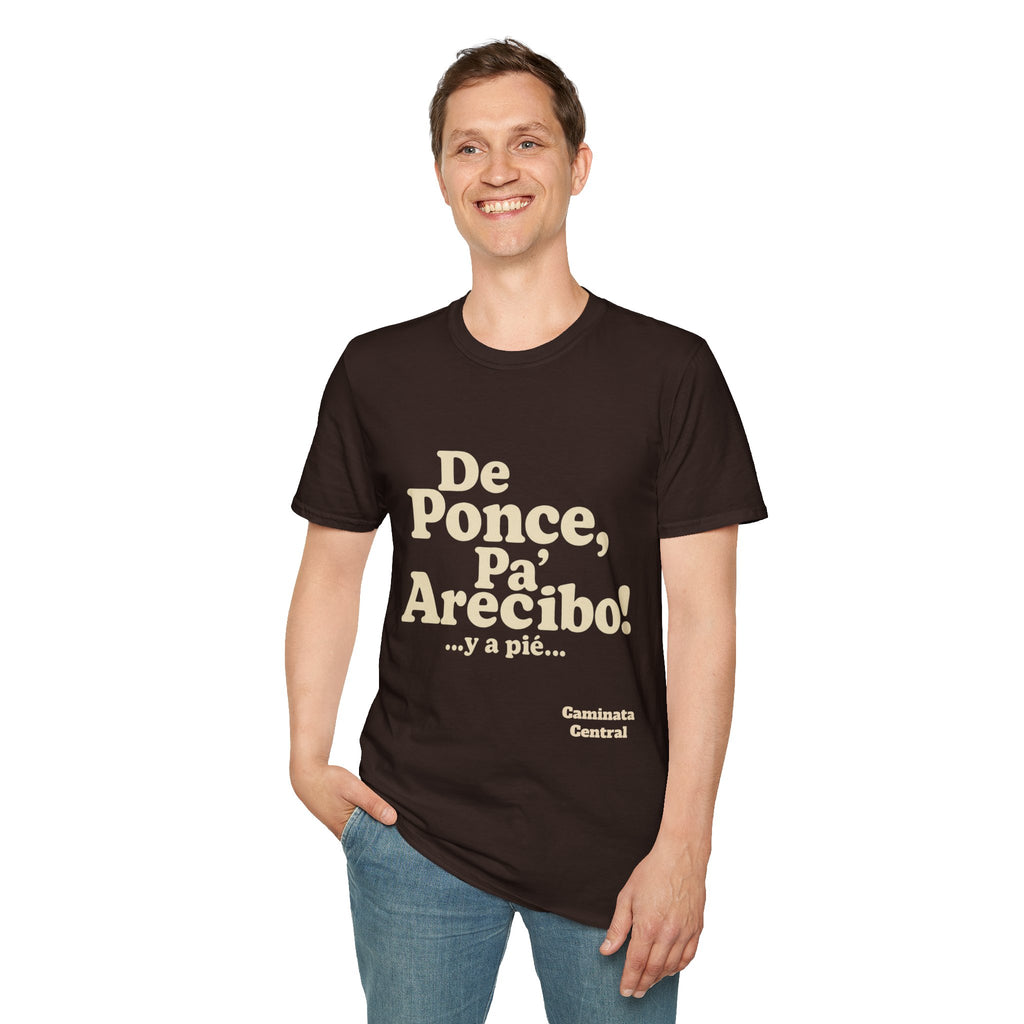 De Ponce P'a Arecibo - Caminata Central T-Shirt, Casual Wear