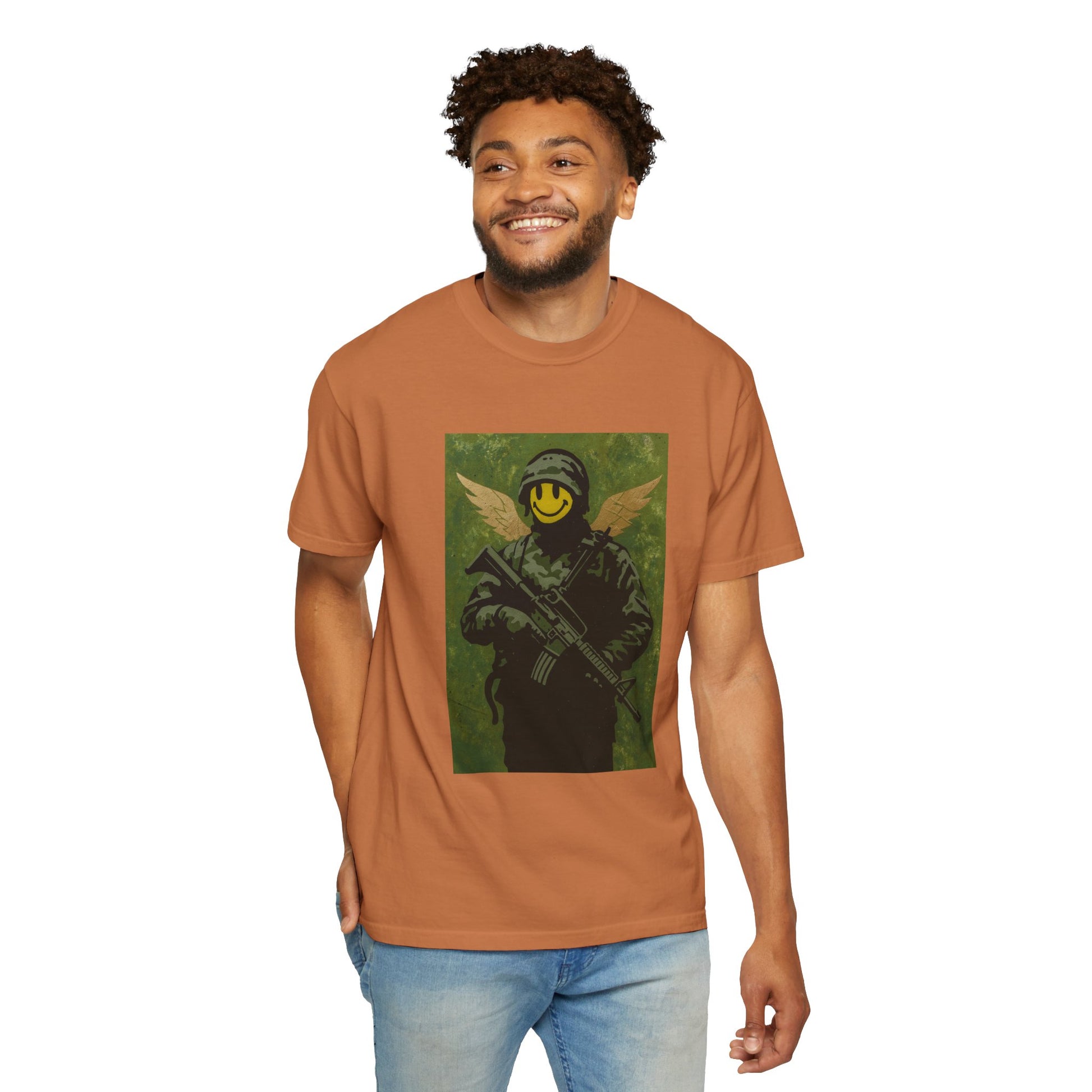 Happy Face Soldier Edition – Military-Urban Graphic Tee
