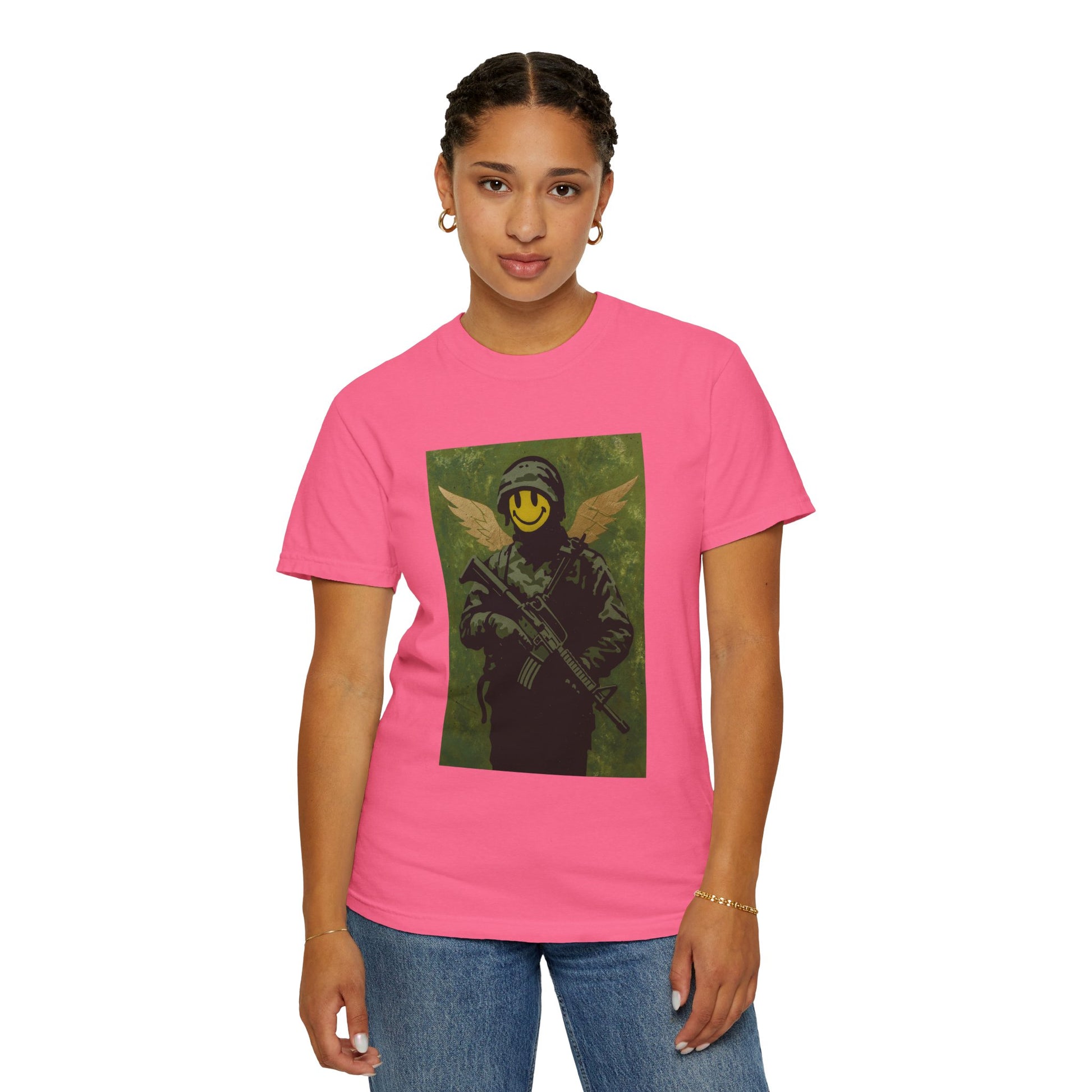 Happy Face Soldier Edition – Military-Urban Graphic Tee