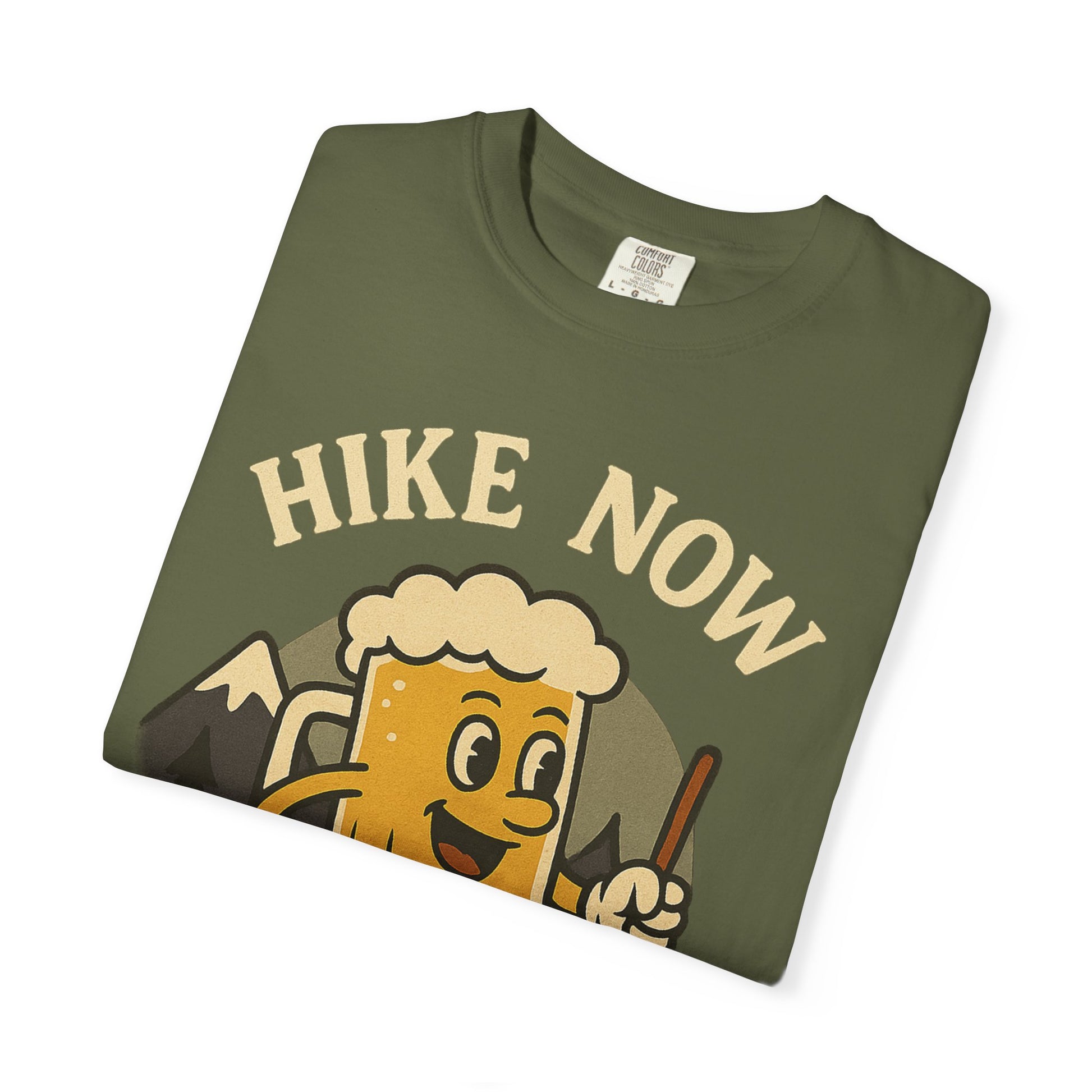 Hike Now, Beer Later…Maybe 1 or 2 for the Road – Funny Hiking Beer T-Shirt