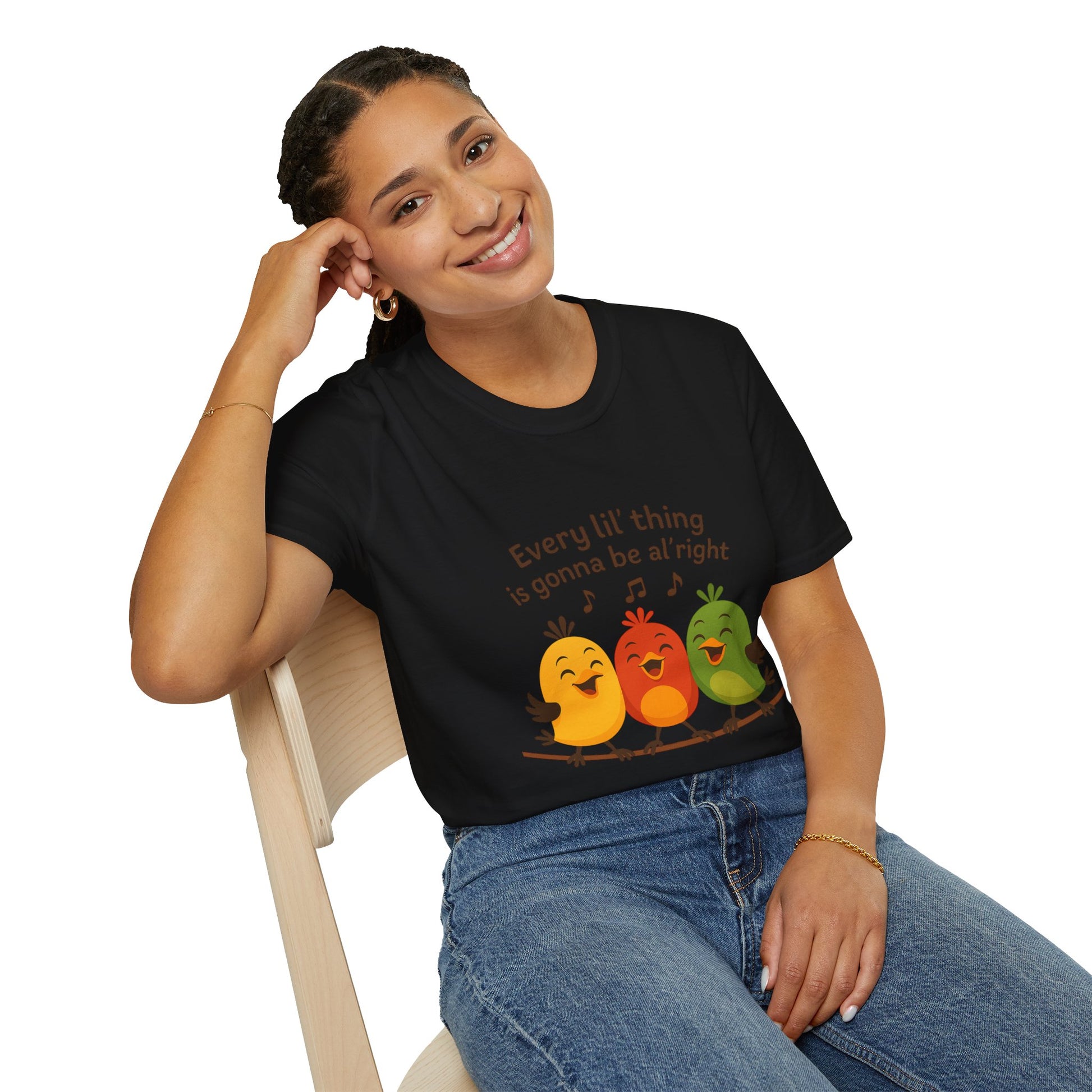 3 Little Birds Funny T-Shirt – “Every li'l thing, is gonna be alright” Edition