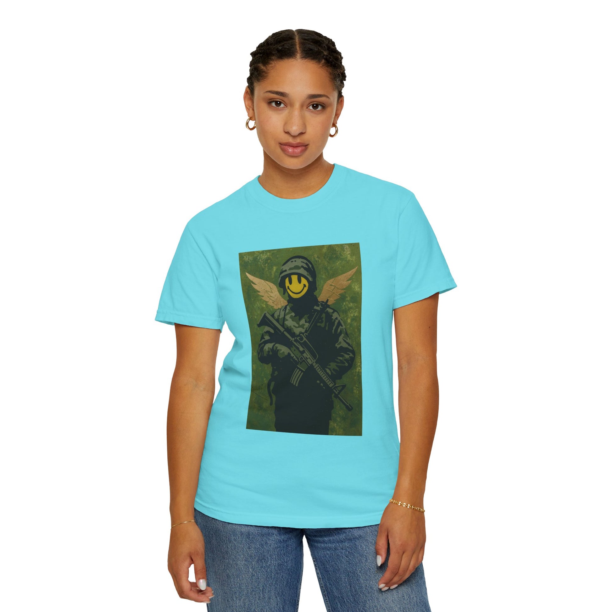 Happy Face Soldier Edition – Military-Urban Graphic Tee