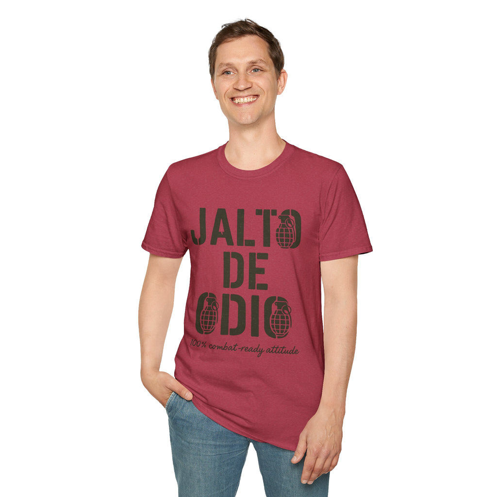 “Jalto de Odio” – Funny Military T-Shirt for the Unit’s Most Negative Hero