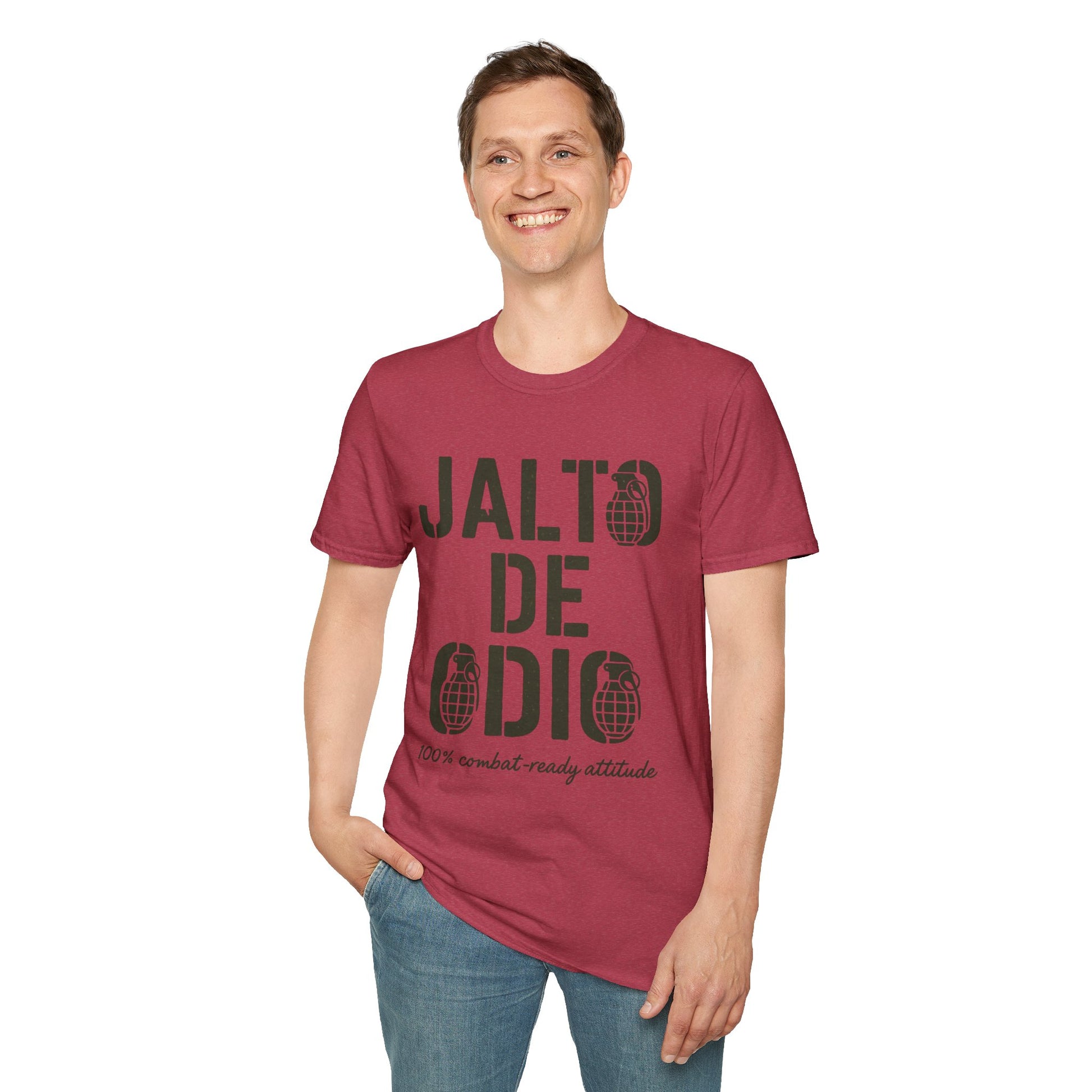 “Jalto de Odio” – Funny Military T-Shirt for the Unit’s Most Negative Hero