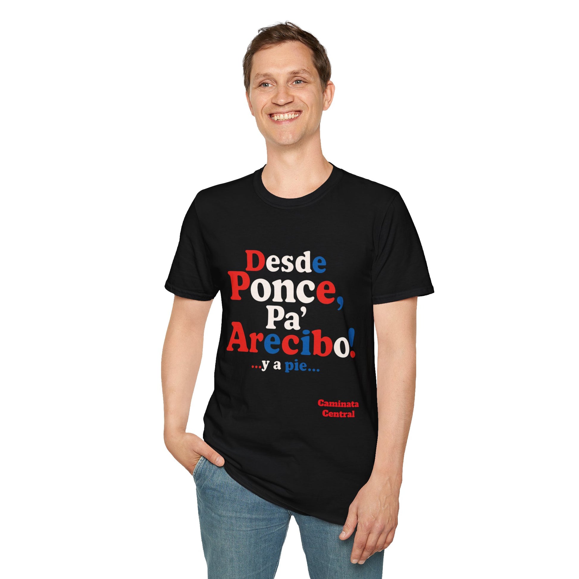 De Ponce P'a Arecibo - Caminata Central T-Shirt, Casual Wear