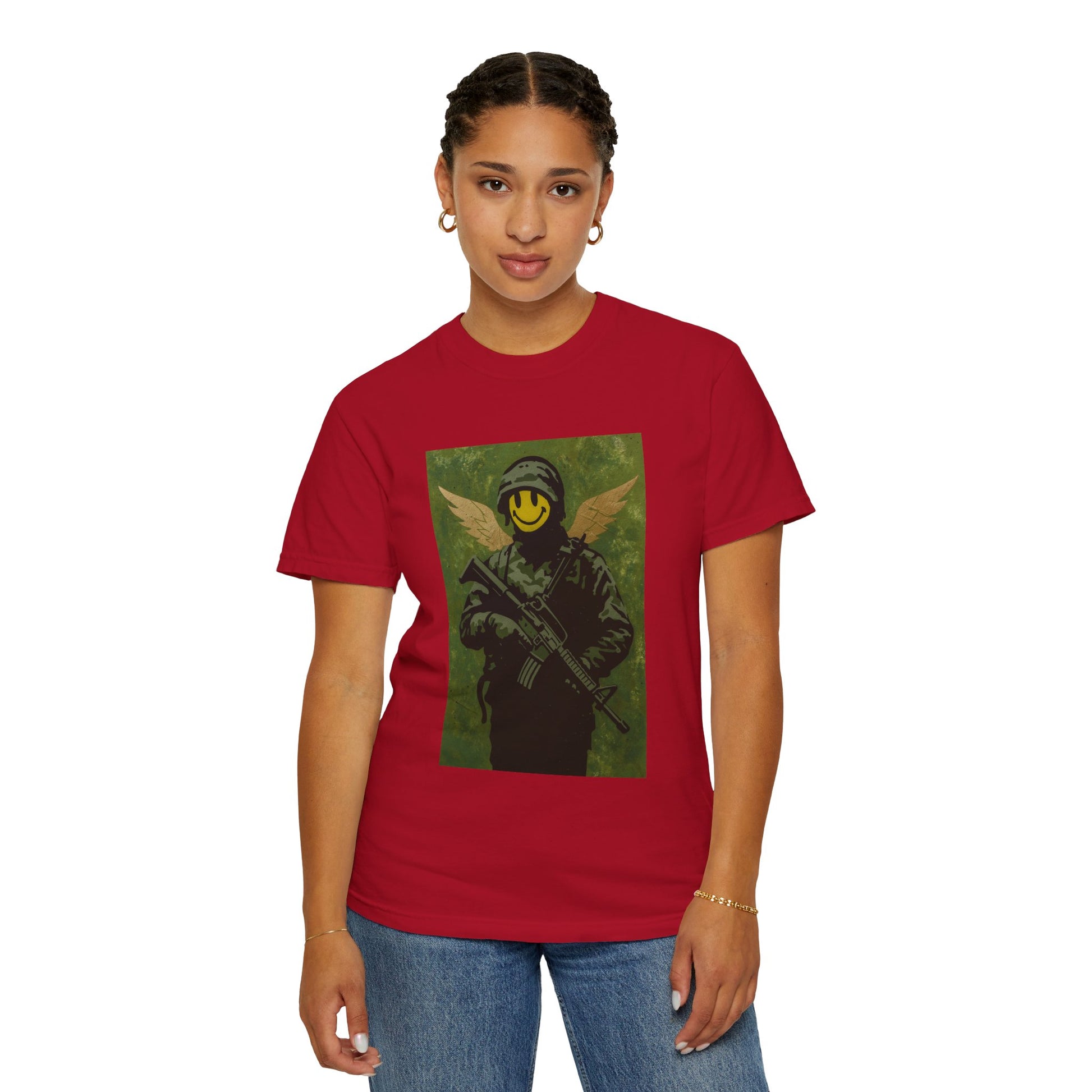 Happy Face Soldier Edition – Military-Urban Graphic Tee