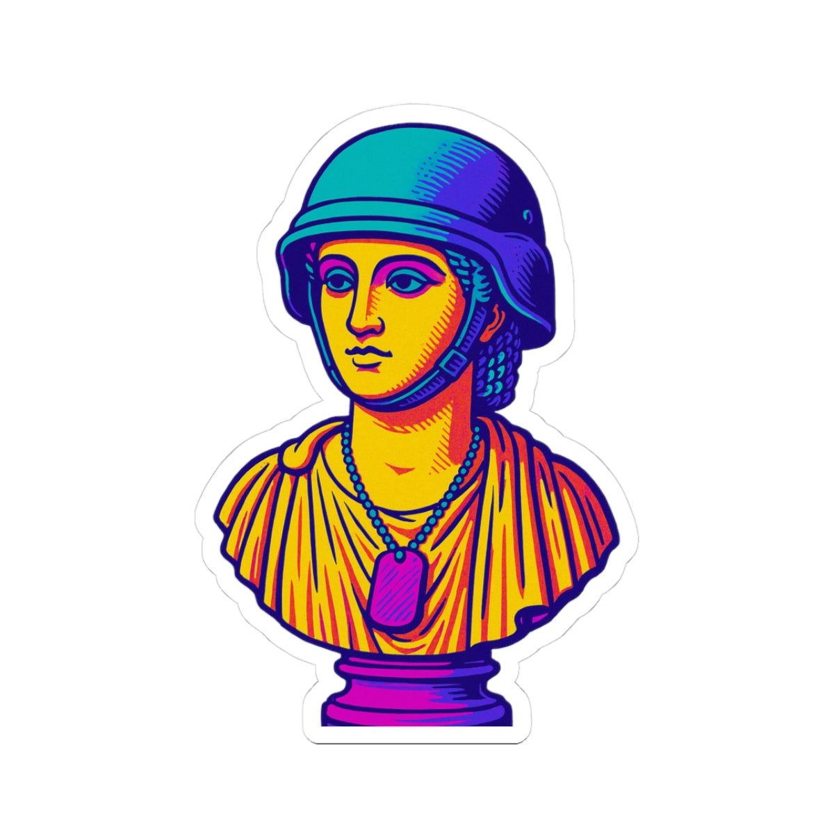 Cleopatra Soldier, Kiss-Cut Stickers