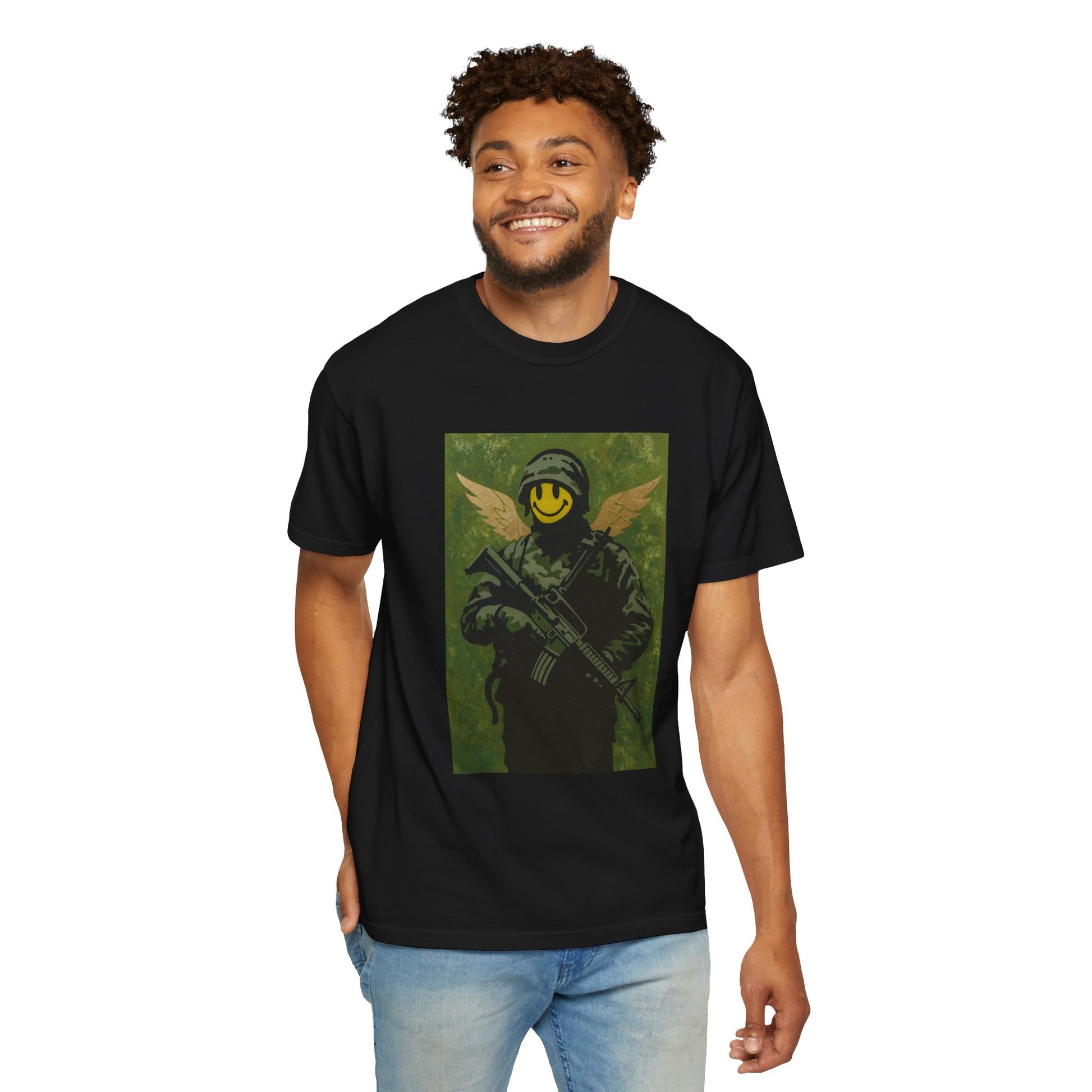 Happy Face Soldier Edition – Military-Urban Graphic Tee