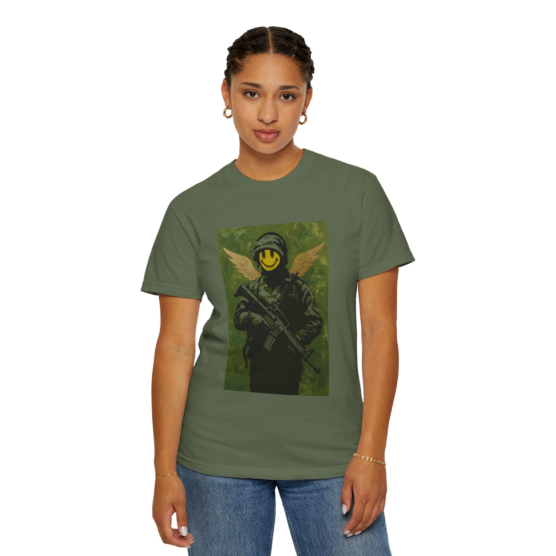Happy Face Soldier Edition – Military-Urban Graphic Tee