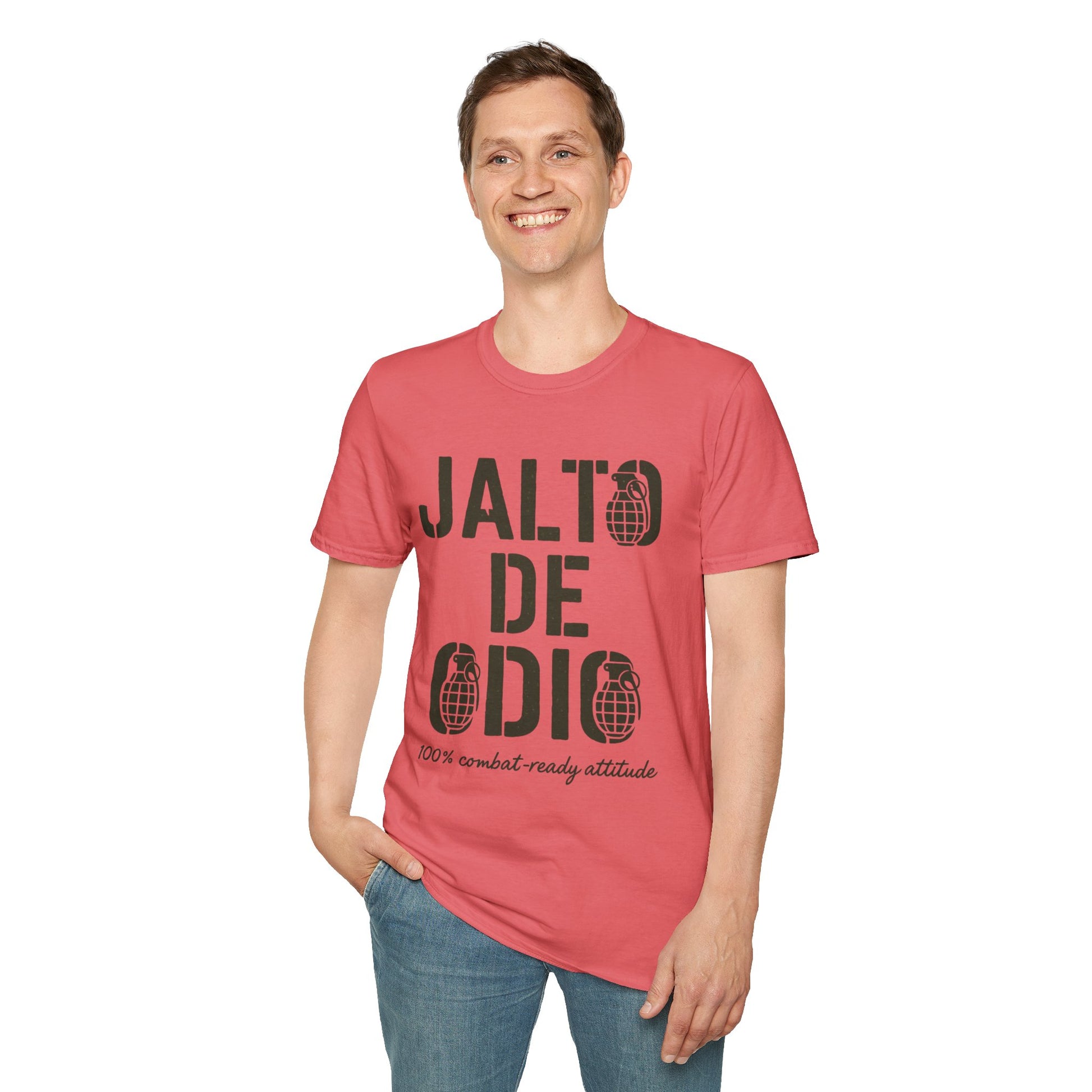 “Jalto de Odio” – Funny Military T-Shirt for the Unit’s Most Negative Hero