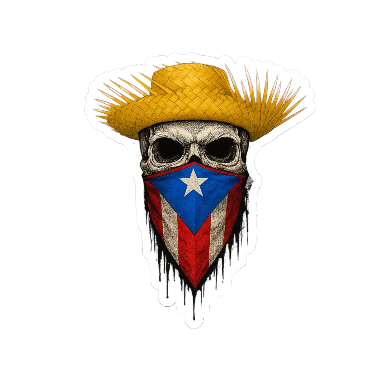 Jibaro Skull, Kiss-Cut Stickers