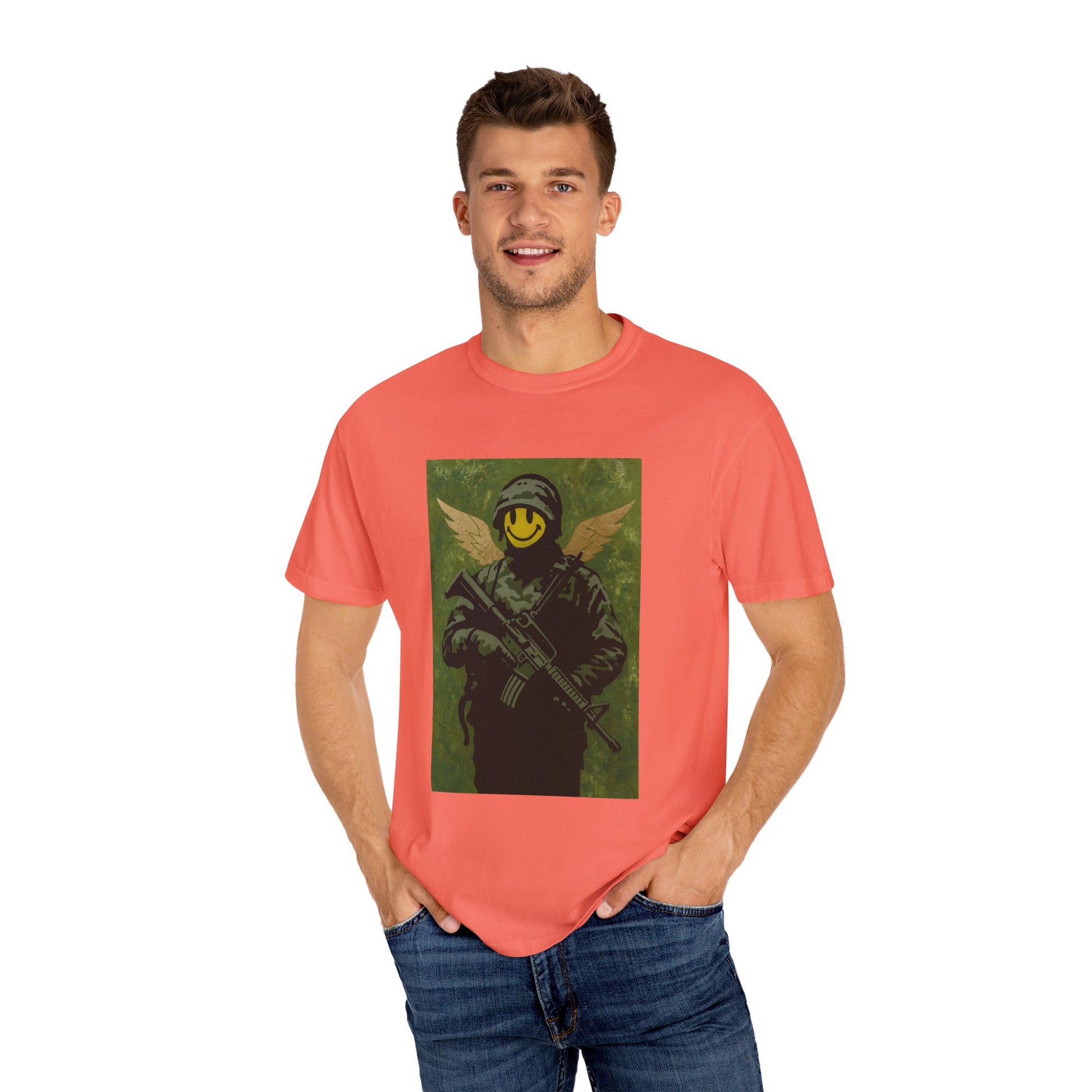 Happy Face Soldier Edition – Military-Urban Graphic Tee