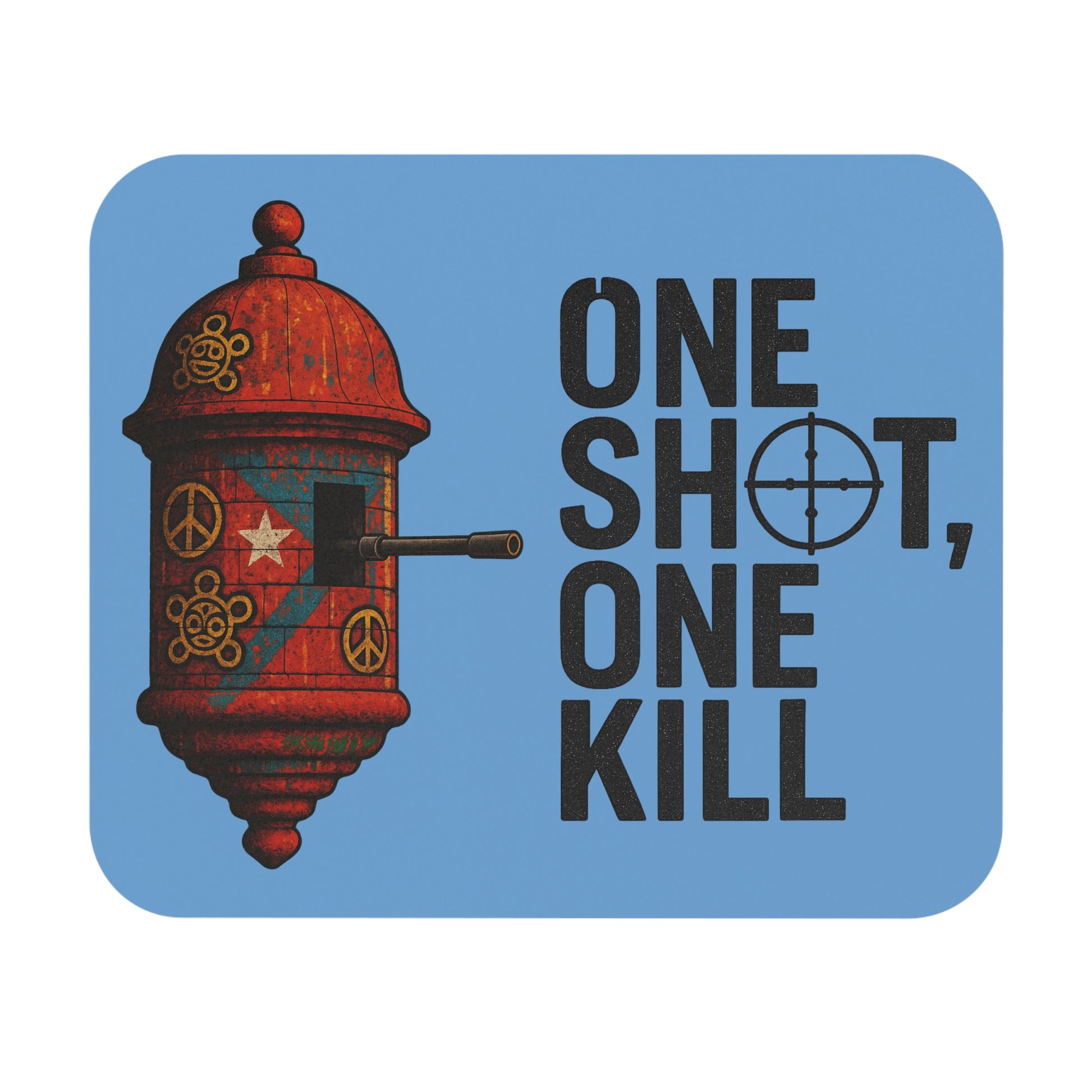 Mouse Pad with Inspirational Design, Gamer Desk Accessory, Home Office Decor, Military Theme