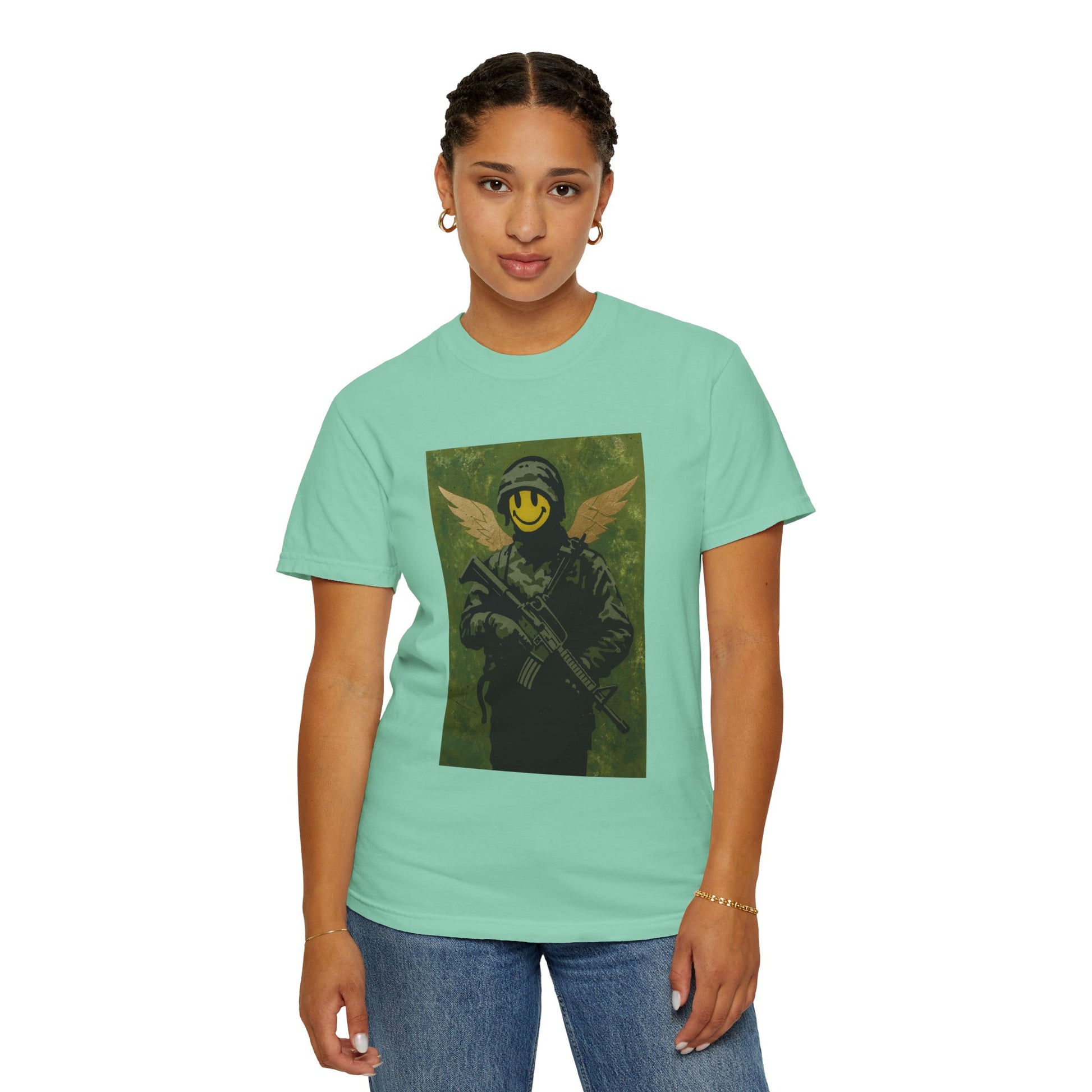 Happy Face Soldier Edition – Military-Urban Graphic Tee