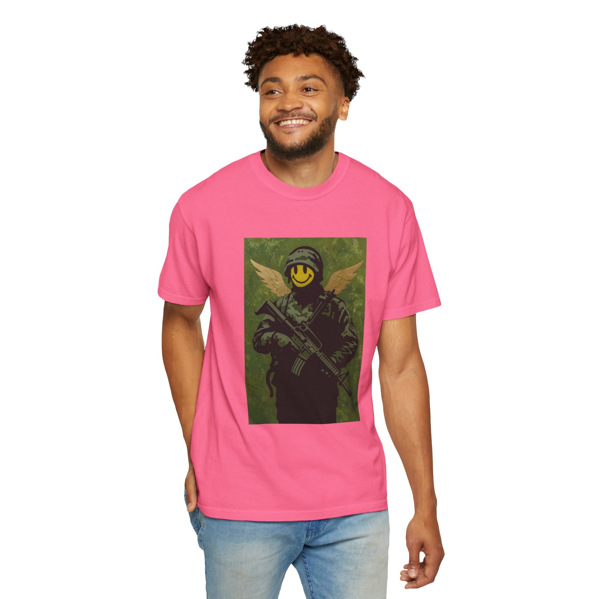 Happy Face Soldier Edition – Military-Urban Graphic Tee