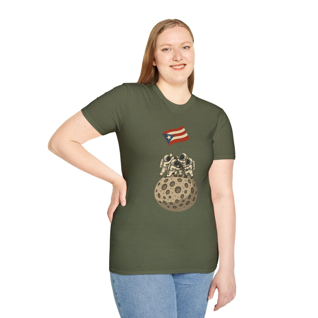 "Boricuas en la Luna" T-Shirt, Casual Wear