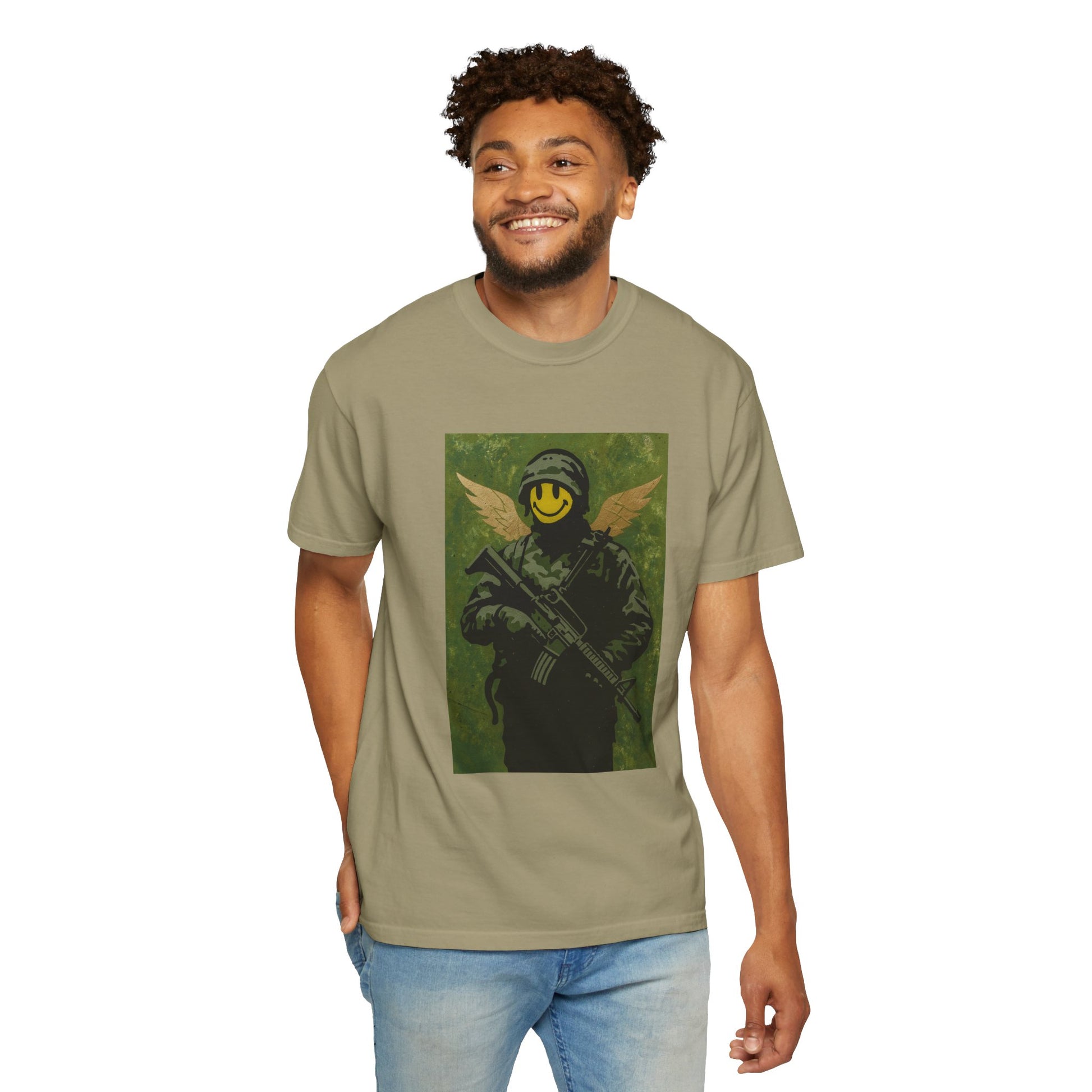 Happy Face Soldier Edition – Military-Urban Graphic Tee