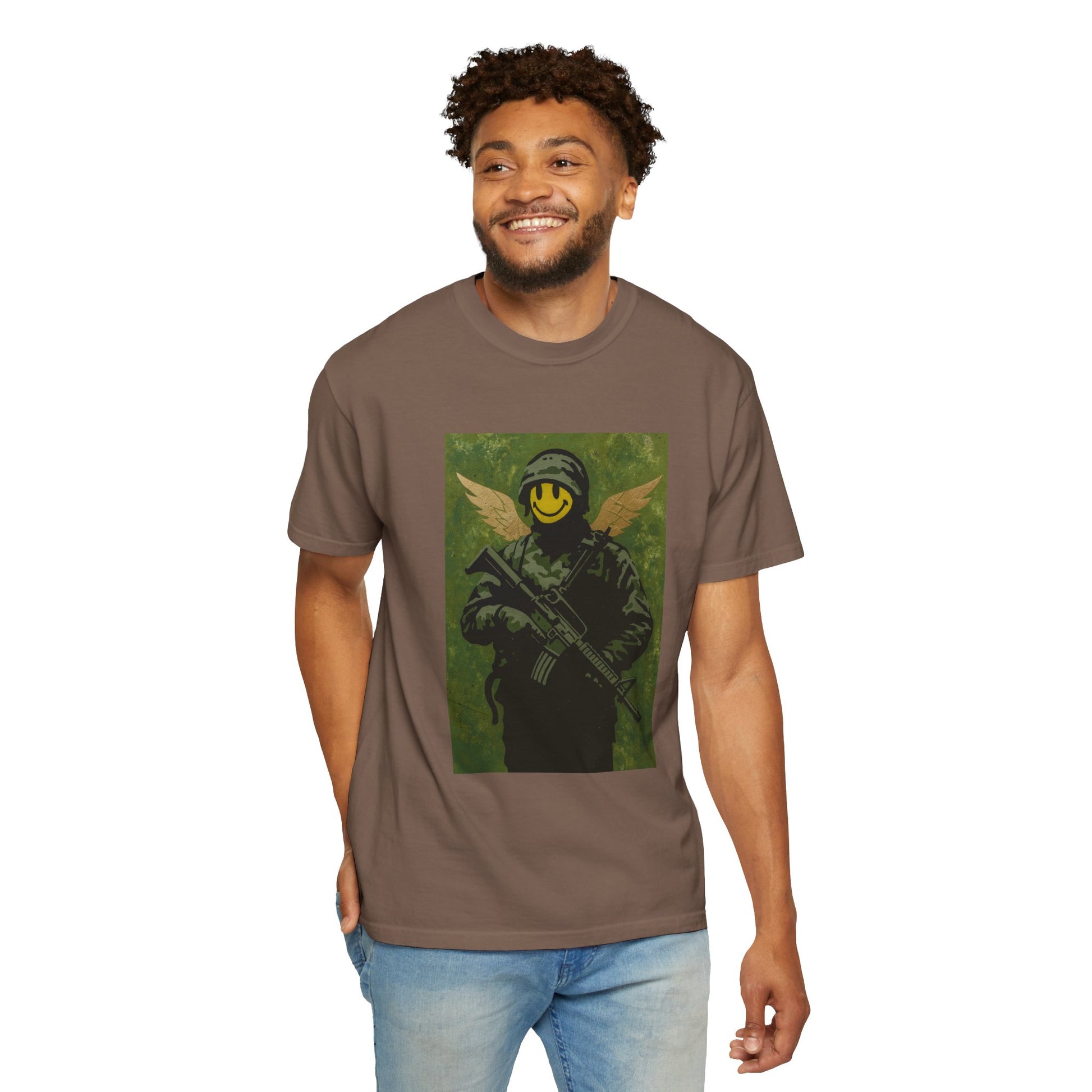 Happy Face Soldier Edition – Military-Urban Graphic Tee