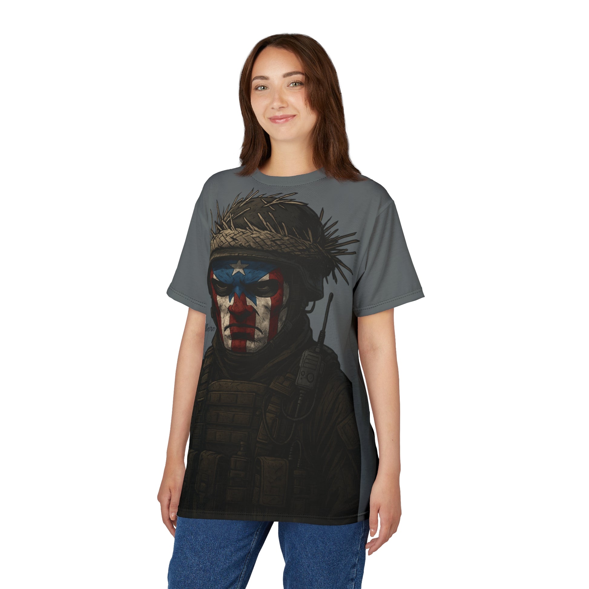 Patriotic Boricua Soldier T-Shirt – Boricua Guerrillero edition