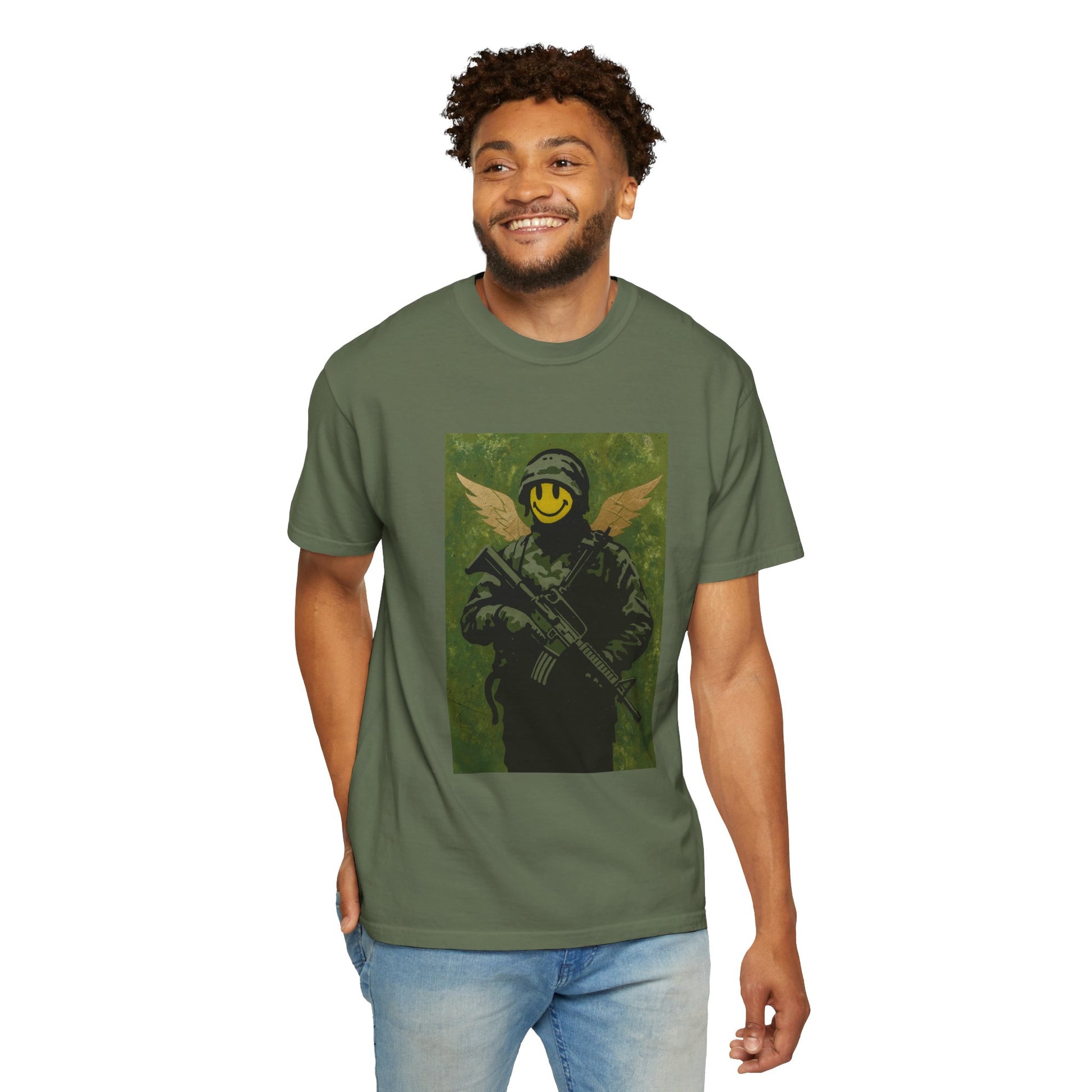 Happy Face Soldier Edition – Military-Urban Graphic Tee