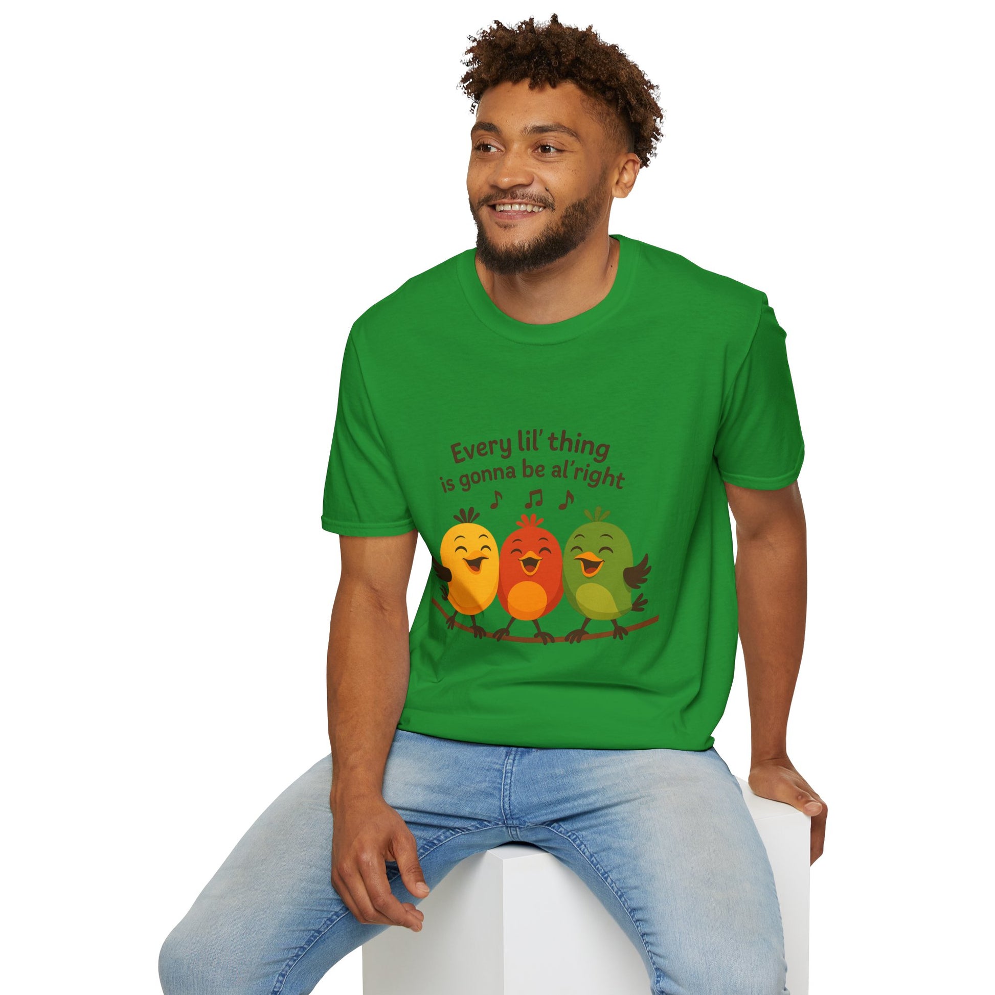 3 Little Birds Funny T-Shirt – “Every li'l thing, is gonna be alright” Edition