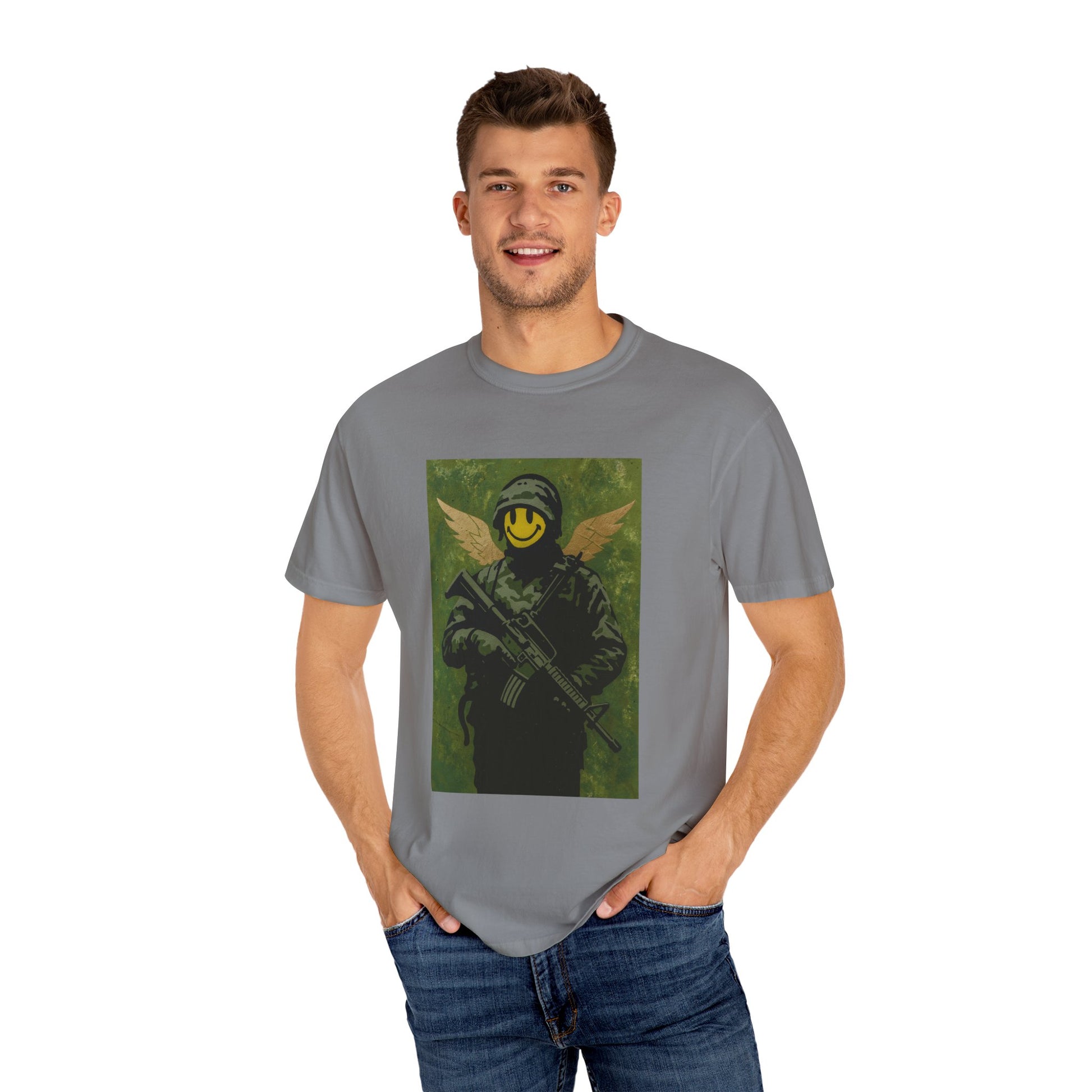 Happy Face Soldier Edition – Military-Urban Graphic Tee