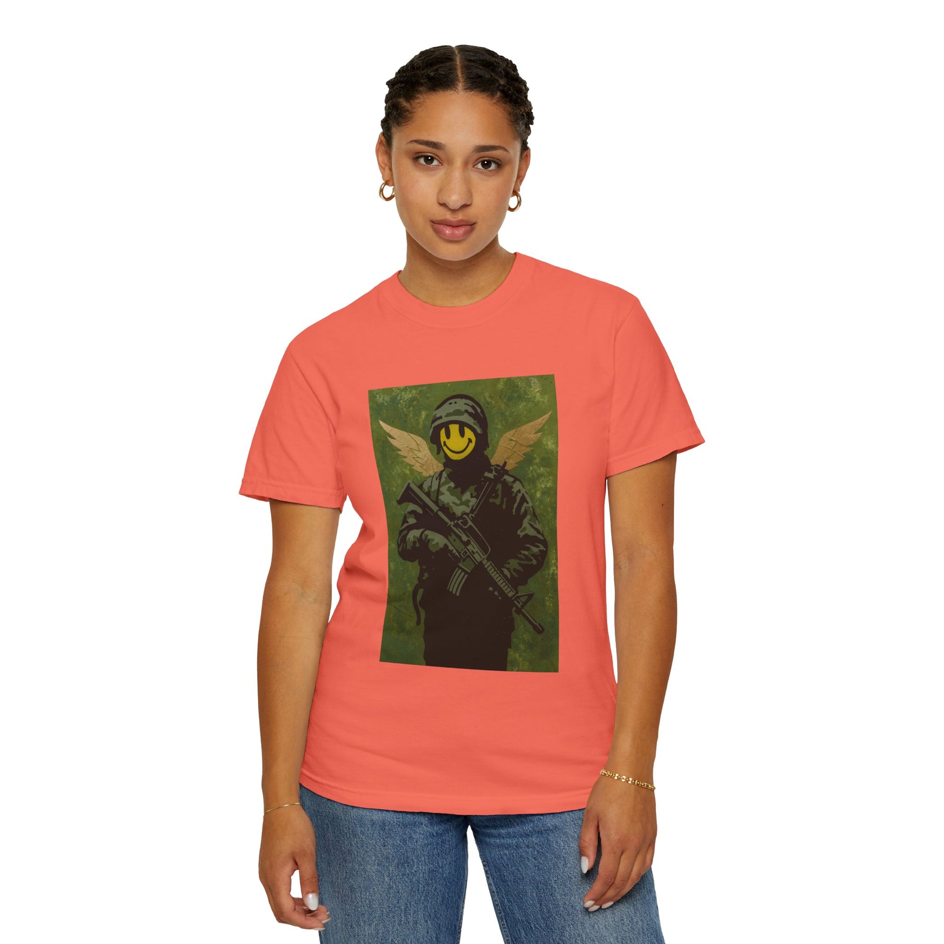 Happy Face Soldier Edition – Military-Urban Graphic Tee