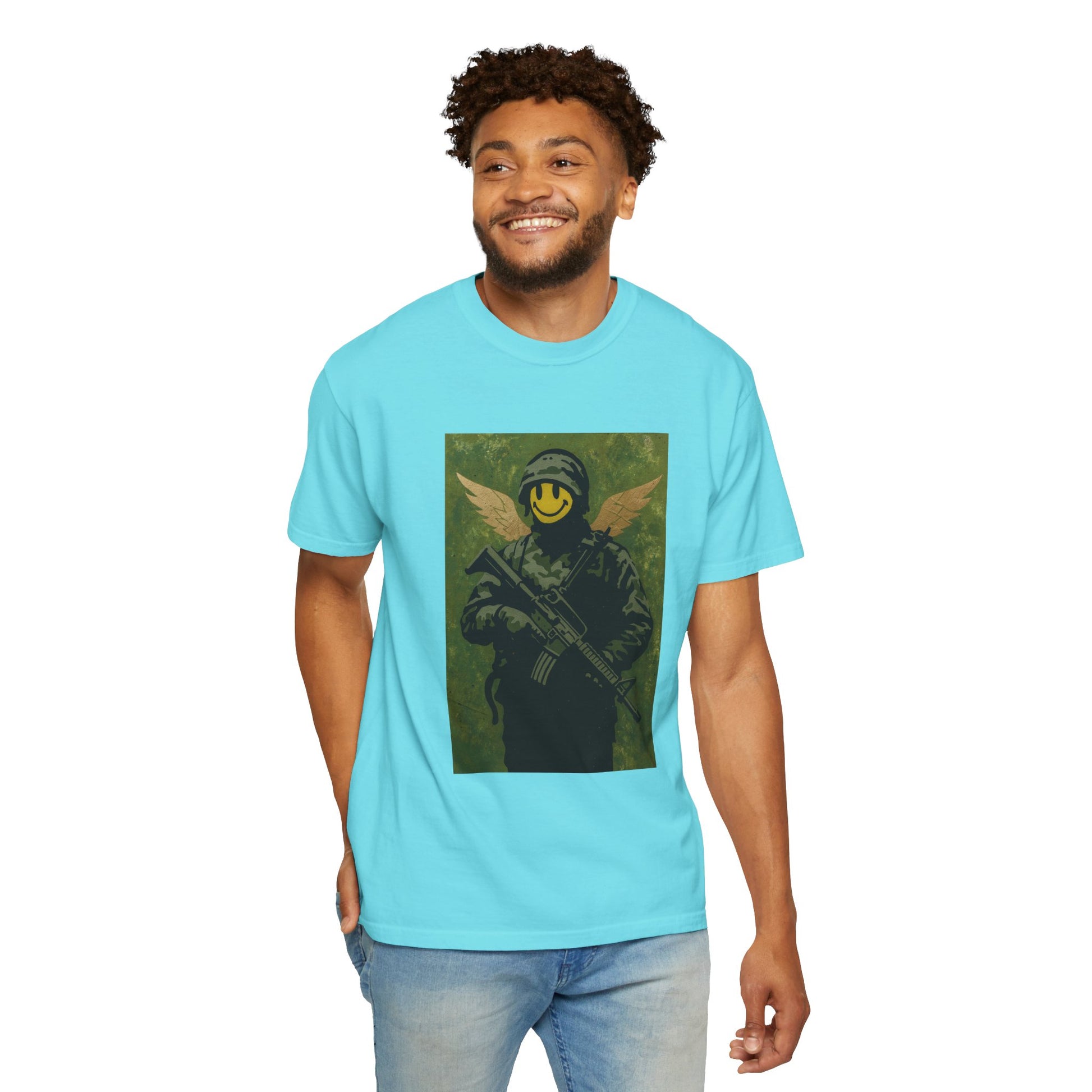 Happy Face Soldier Edition – Military-Urban Graphic Tee