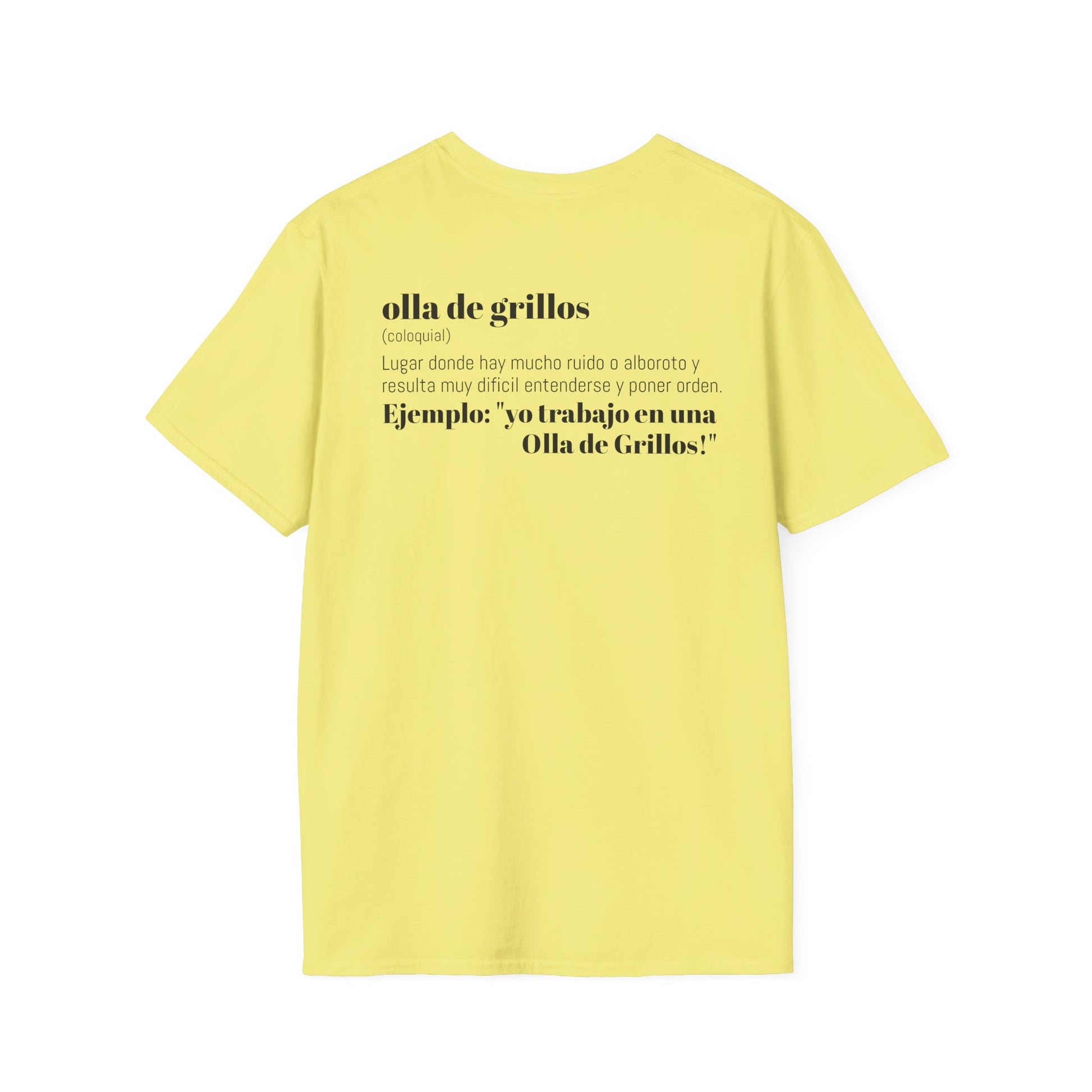 Funny T-Shirt: “Una Olla de Grillos”