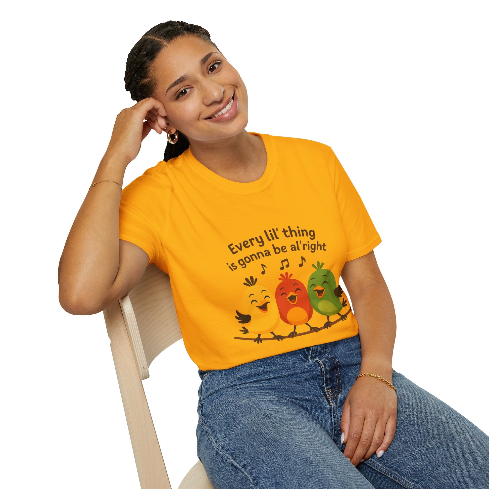 3 Little Birds Funny T-Shirt – “Every li'l thing, is gonna be alright” Edition