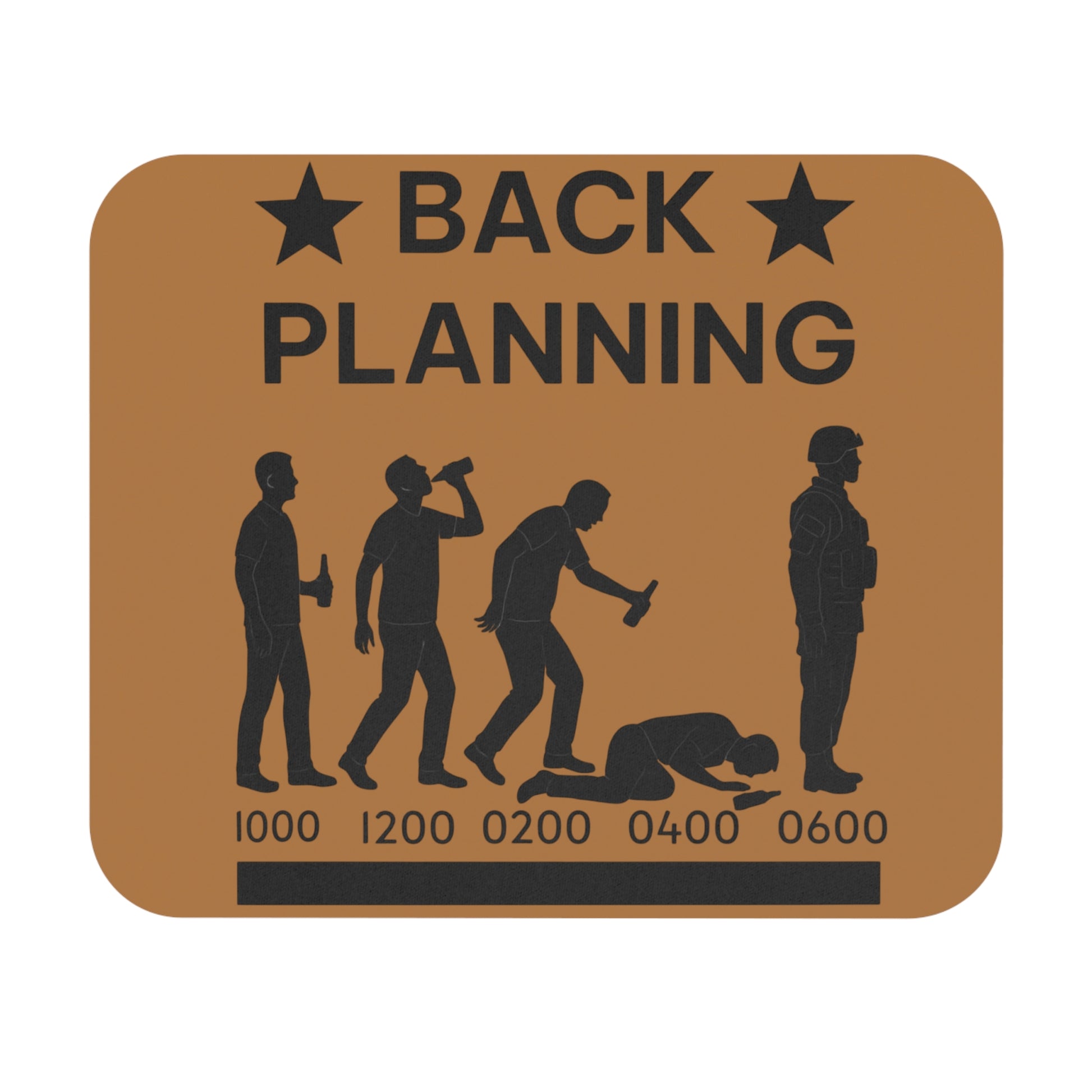 Mouse Pad with Funny Design, Gamer Desk Accessory, Home Office Decor, Military Theme