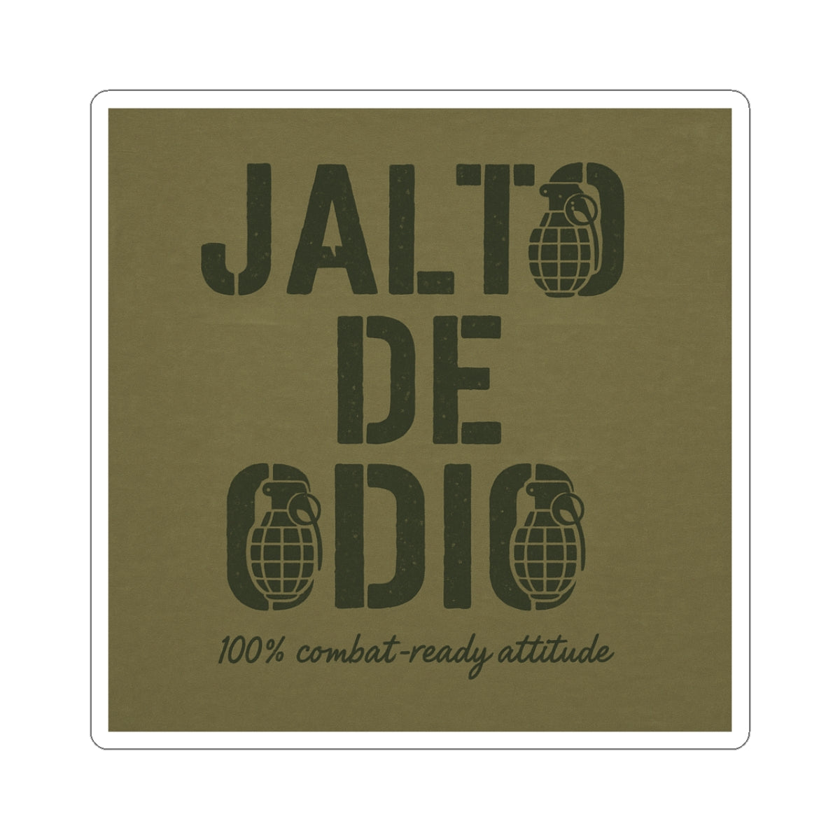 "Jalto de Odio", Kiss-Cut Stickers