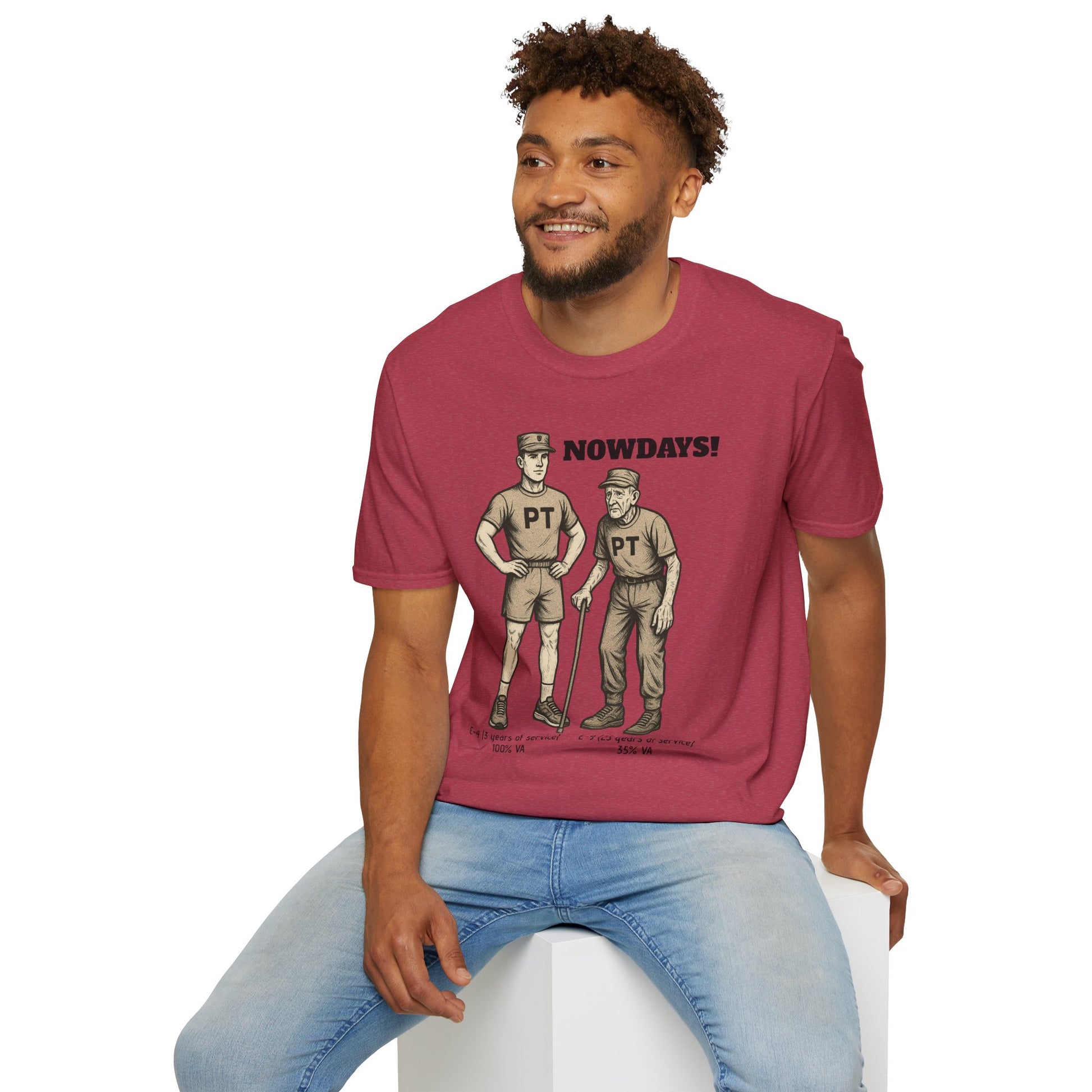 Funny Military T-Shirt: “NOWDAYS”